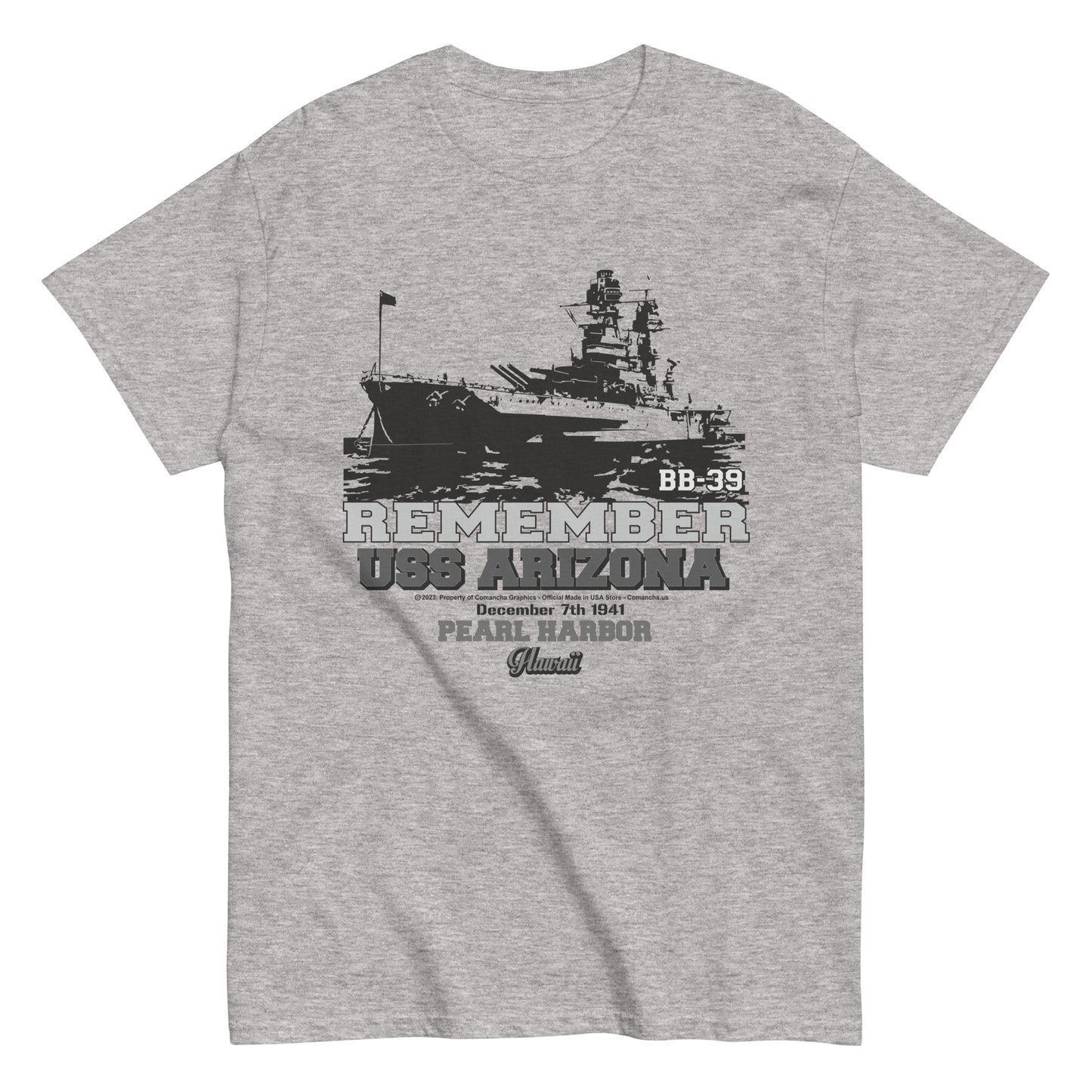 USS ARIZONA Pearl Harbor tee, Pear harbor Arizona Tee, USS ARIZONA BB-39 Battleship Tee, USS ARIZONA BB-39 Tee,comancha tees,