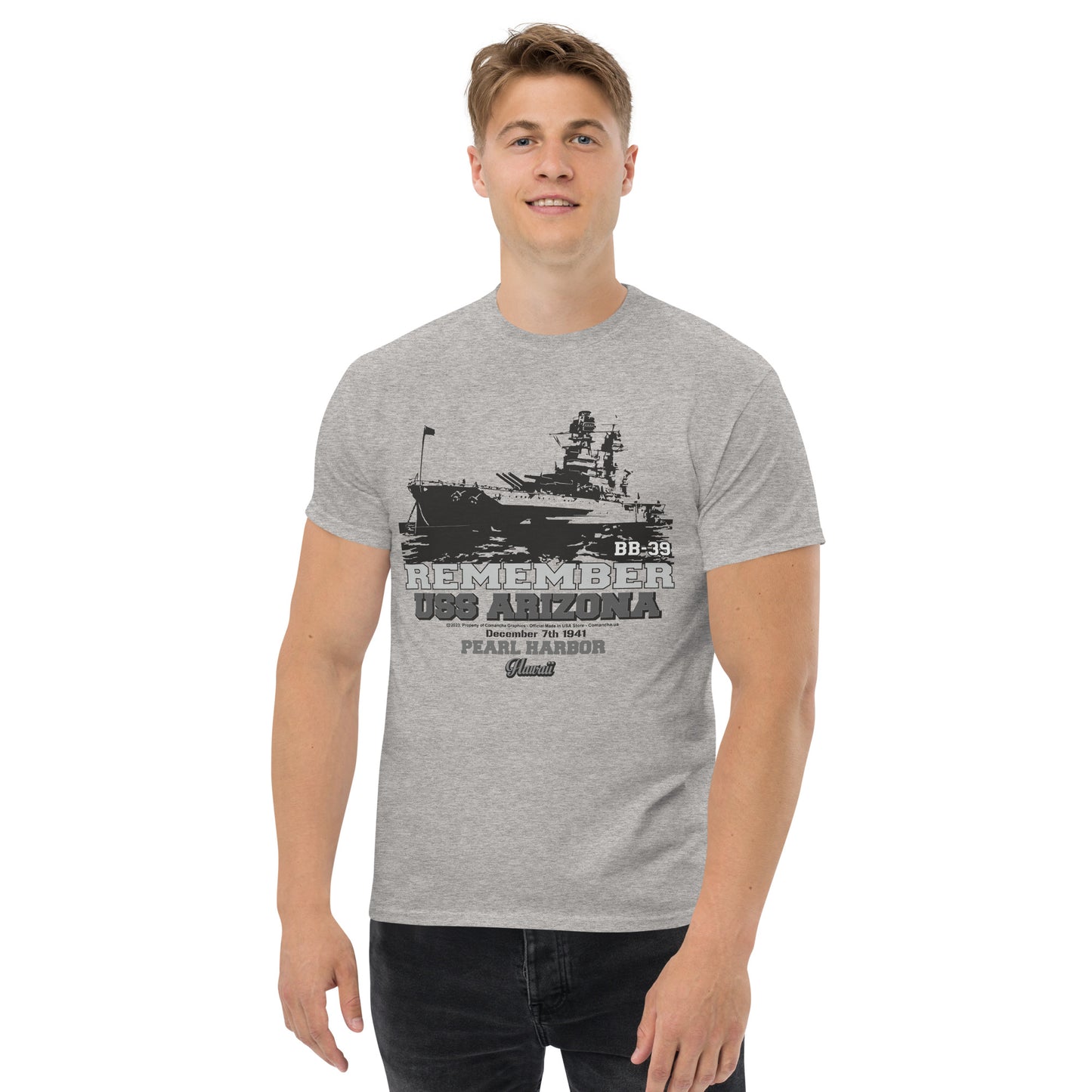 USS ARIZONA Pearl Harbor tee, Pear harbor Arizona Tee, USS ARIZONA BB-39 Battleship Tee, USS ARIZONA BB-39 Tee,comancha tees,
