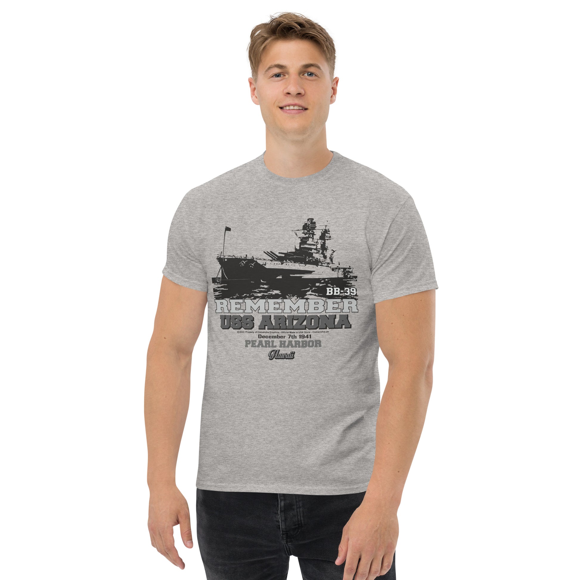 USS ARIZONA Pearl Harbor tee, Pear harbor Arizona Tee, USS ARIZONA BB-39 Battleship Tee, USS ARIZONA BB-39 Tee,comancha tees,