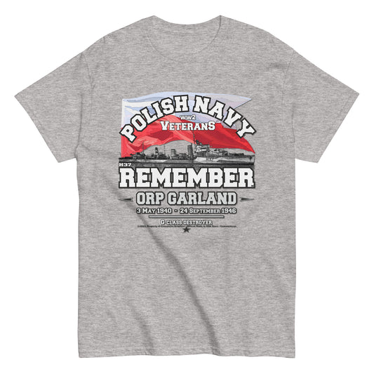 ORP GARLAND H-37 t-shirt,Polish Navy t-shirt, Okret Marynarki Wojennej T-shirt, Comancha Graphics,