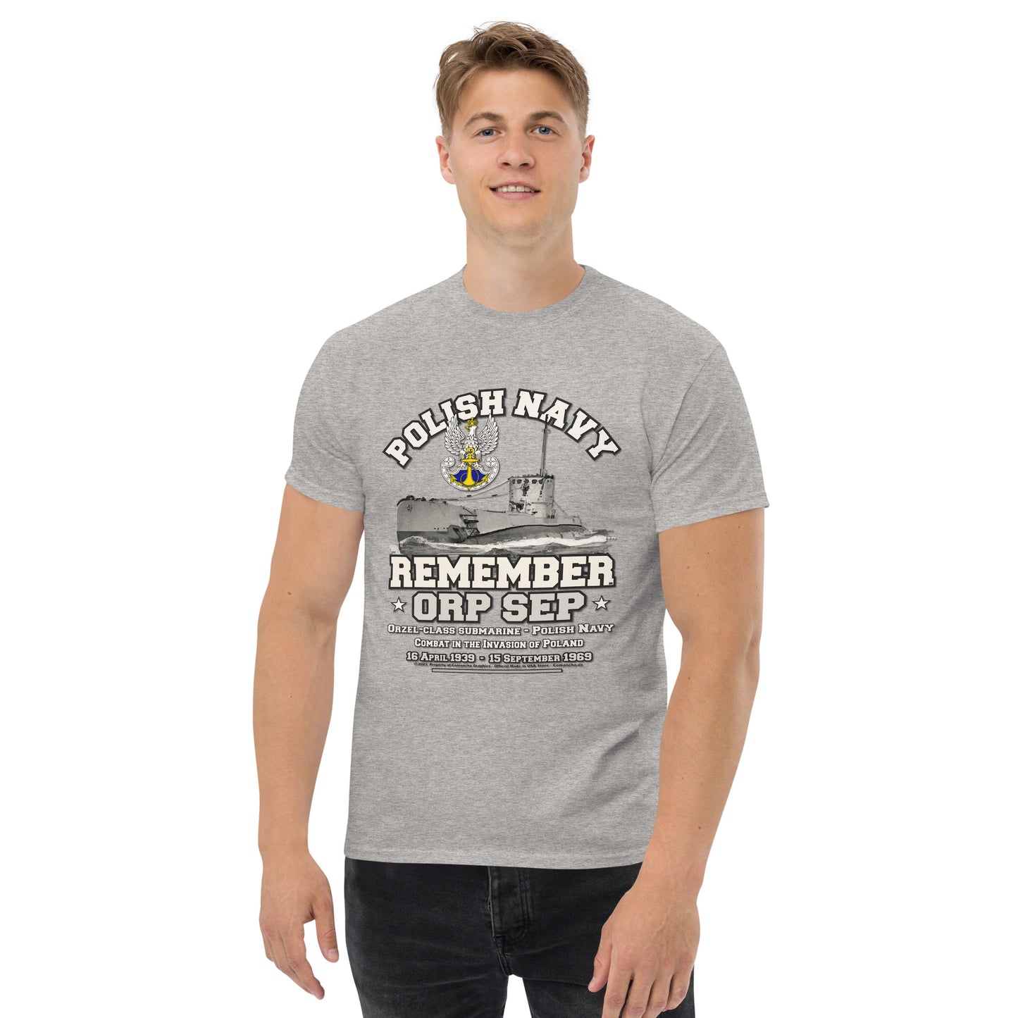 ORP SEP t-shirt, Polska Marynarka Wojenna t-shirt, ORP SEP Polish navy t-shirt, comancha graphics tee,