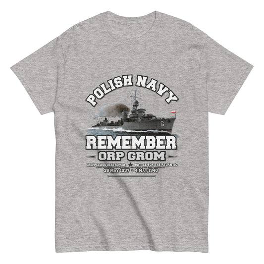 ORP GROM t-shirt, Polska Marynarka Wojenna t-shirt, ORP GROM Polish Navy t-shirt, Comancha Graphics Tee,