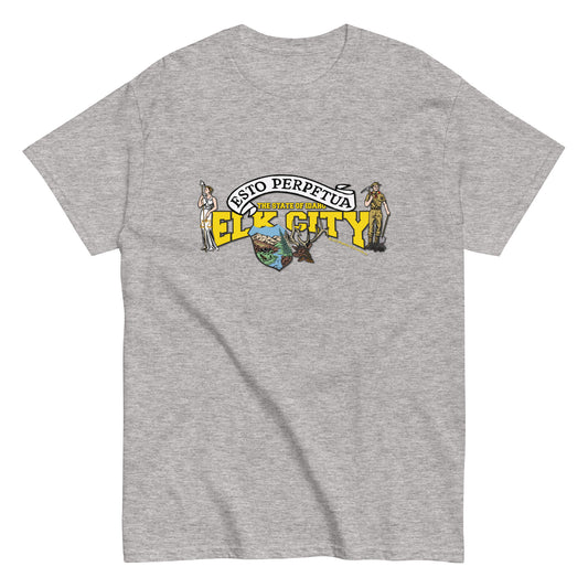 Elk City t-shirt, Idaho State T-shirt, Comancha Graphics,