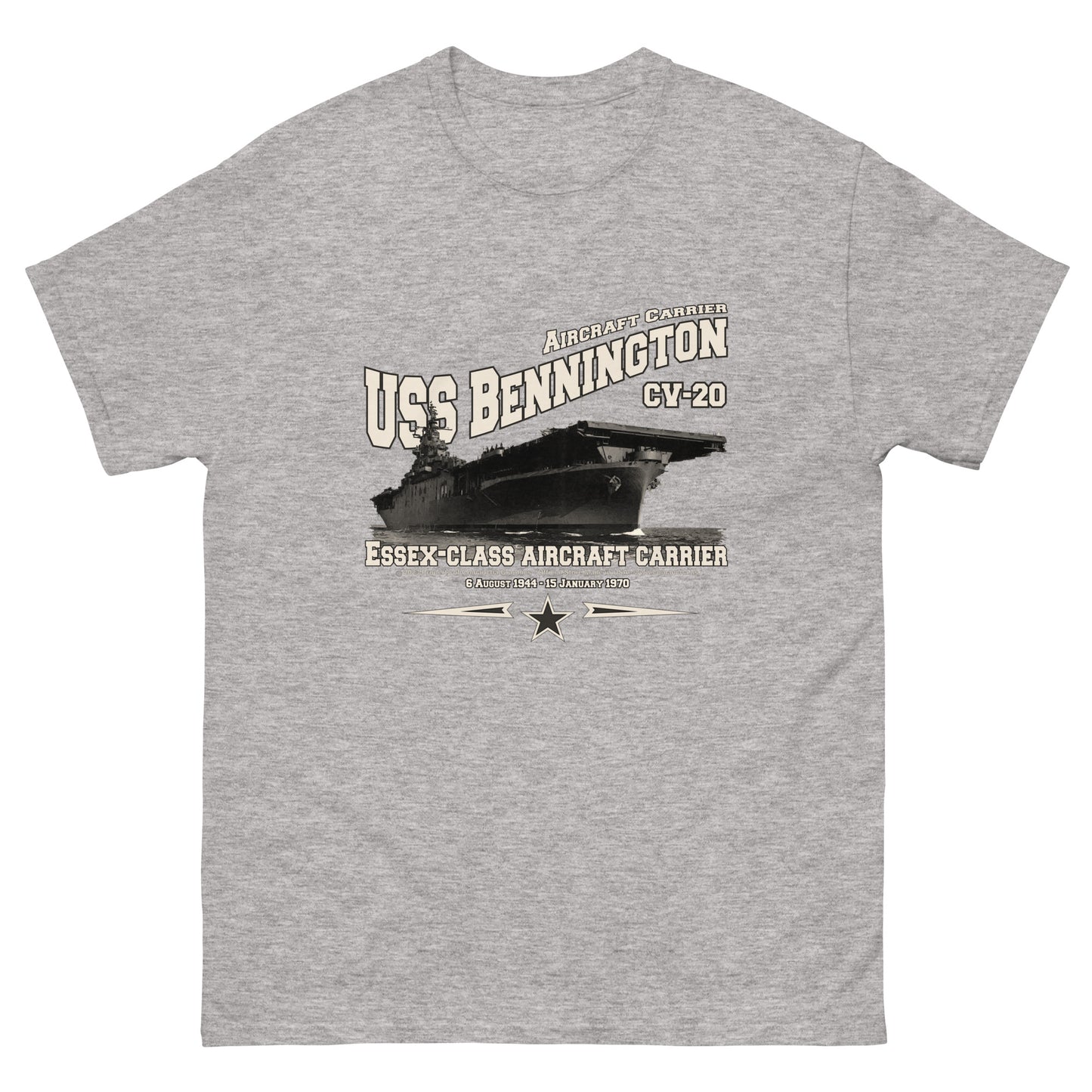 USS BENNINGTON CV-20 aircraft carrier veterans T-shirt
