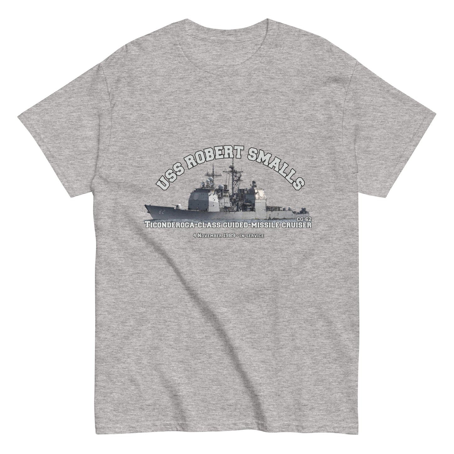 USS ROBERT SMALLS CG-62 Cruiser T-shirt, USS ROBERT SMALLS t-shirt,US Navy T-shirt,Comancha stort, navy veterans t-shirt,