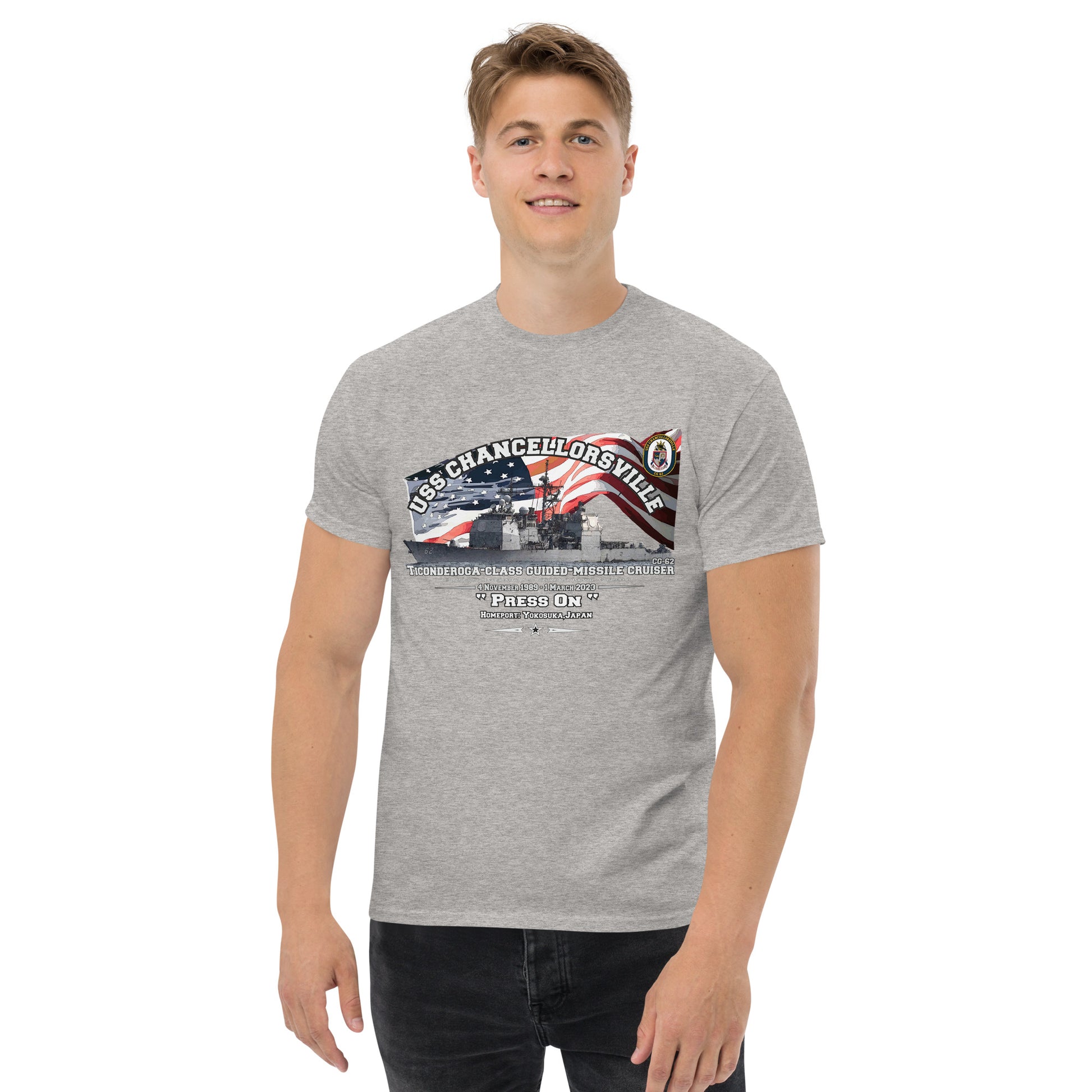 USS Chancellorsville CG-62 Cruiser T-shirt,USS Chancellorsville t-shirt,USS Chancellorsville cruiser tee, us navy veterans tee,comancha store,