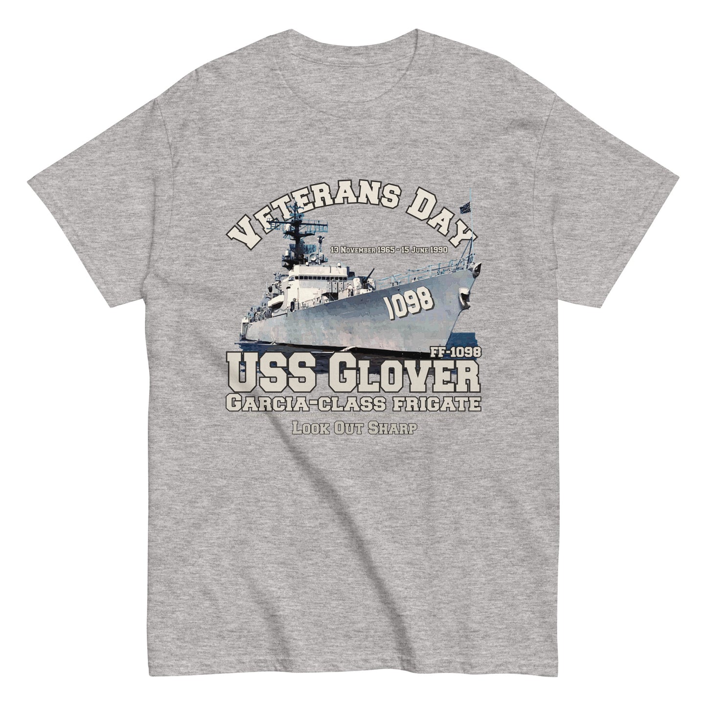 USS Glover FF-1098 Frigate Veterans T-shirt, USS Glover t-shirt,USS Glover veterans t-shirt,USS Glover FF-1098 Frigate T-shirt,comancha graphics tee,navy veterans t-shirt,navy t-shirt,us navy tee,
