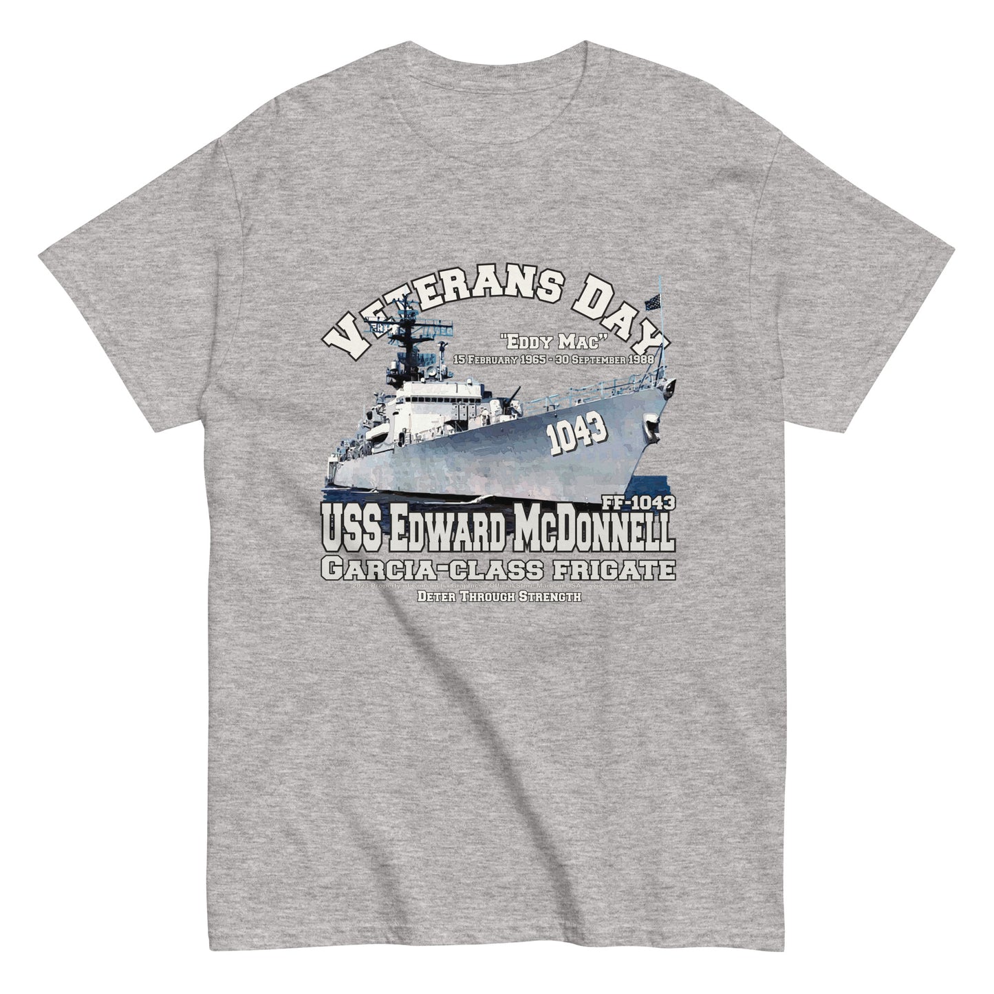 USS Edward McDonnell FF-1043 Frigate T-shirt
