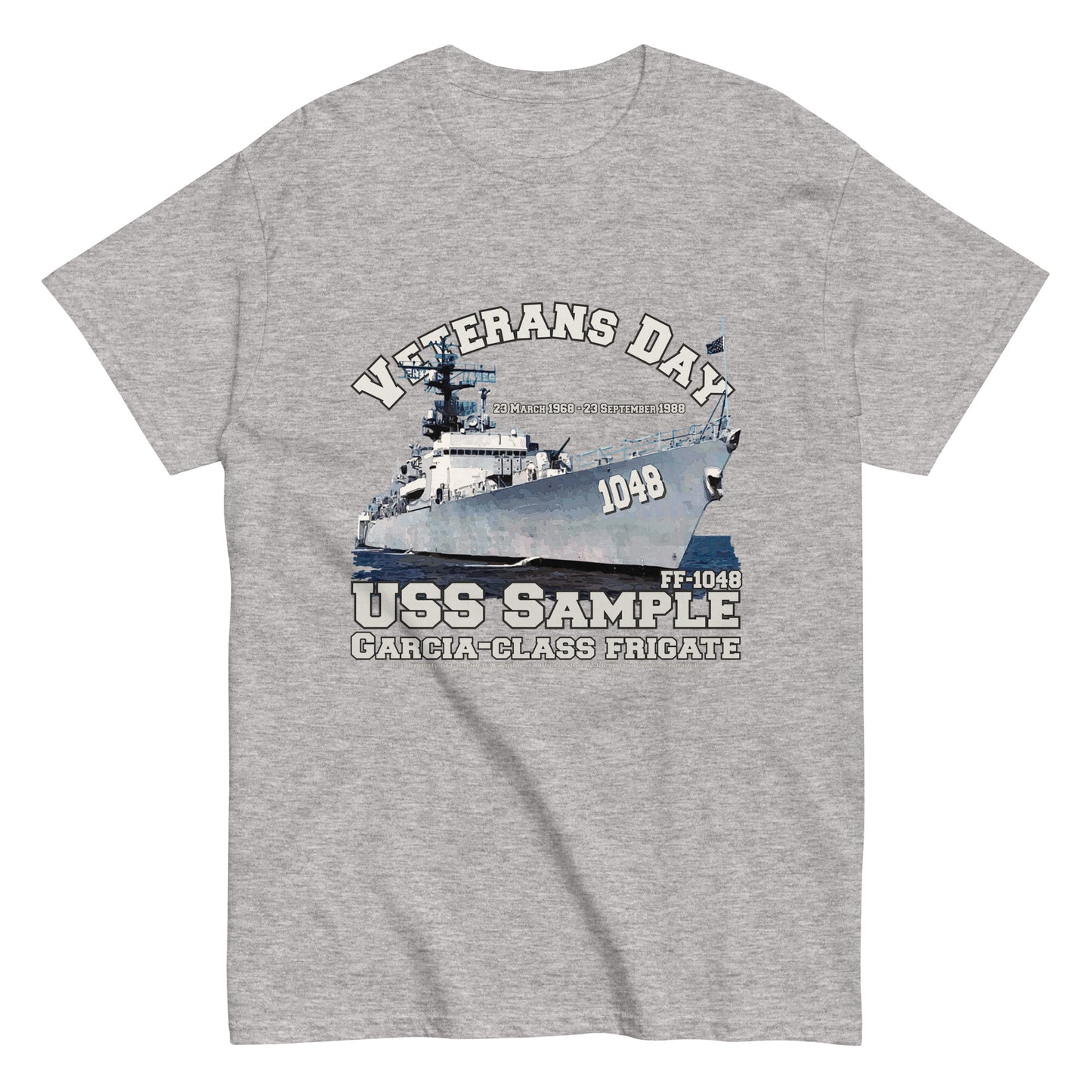 USS Sample FF-1048 Frigate T-shirt