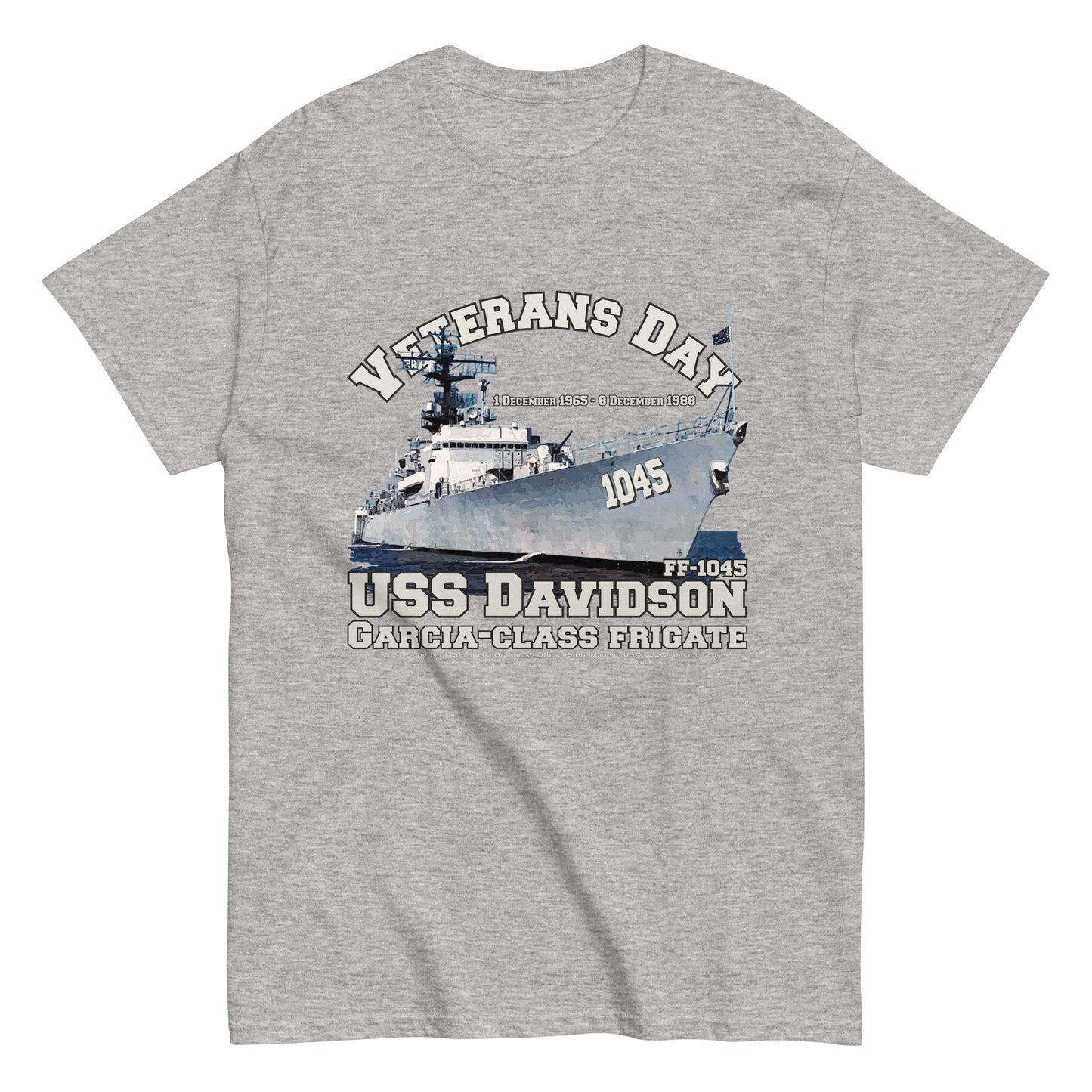 USS DAVIDSON FF-1045 Frigate T-shirt