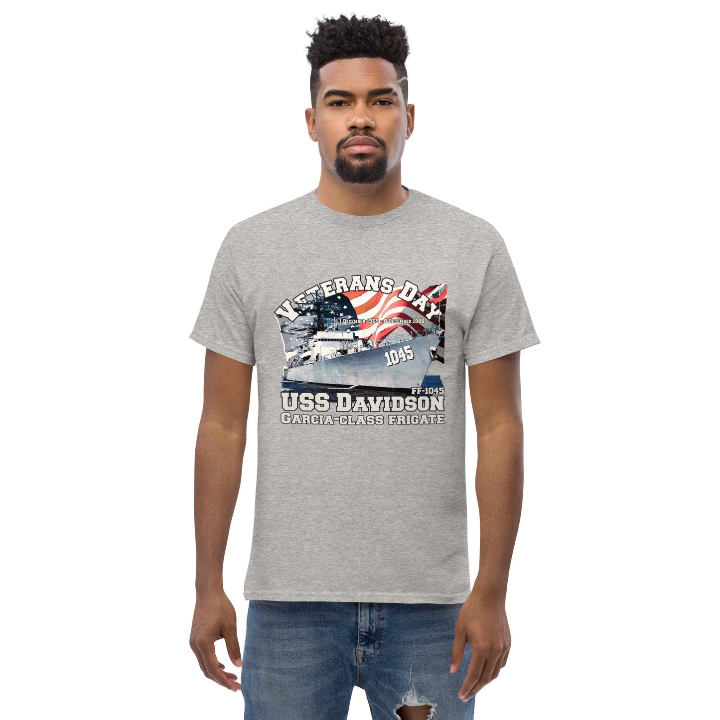 USS DAVIDSON FF-1045 Frigate T-shirt