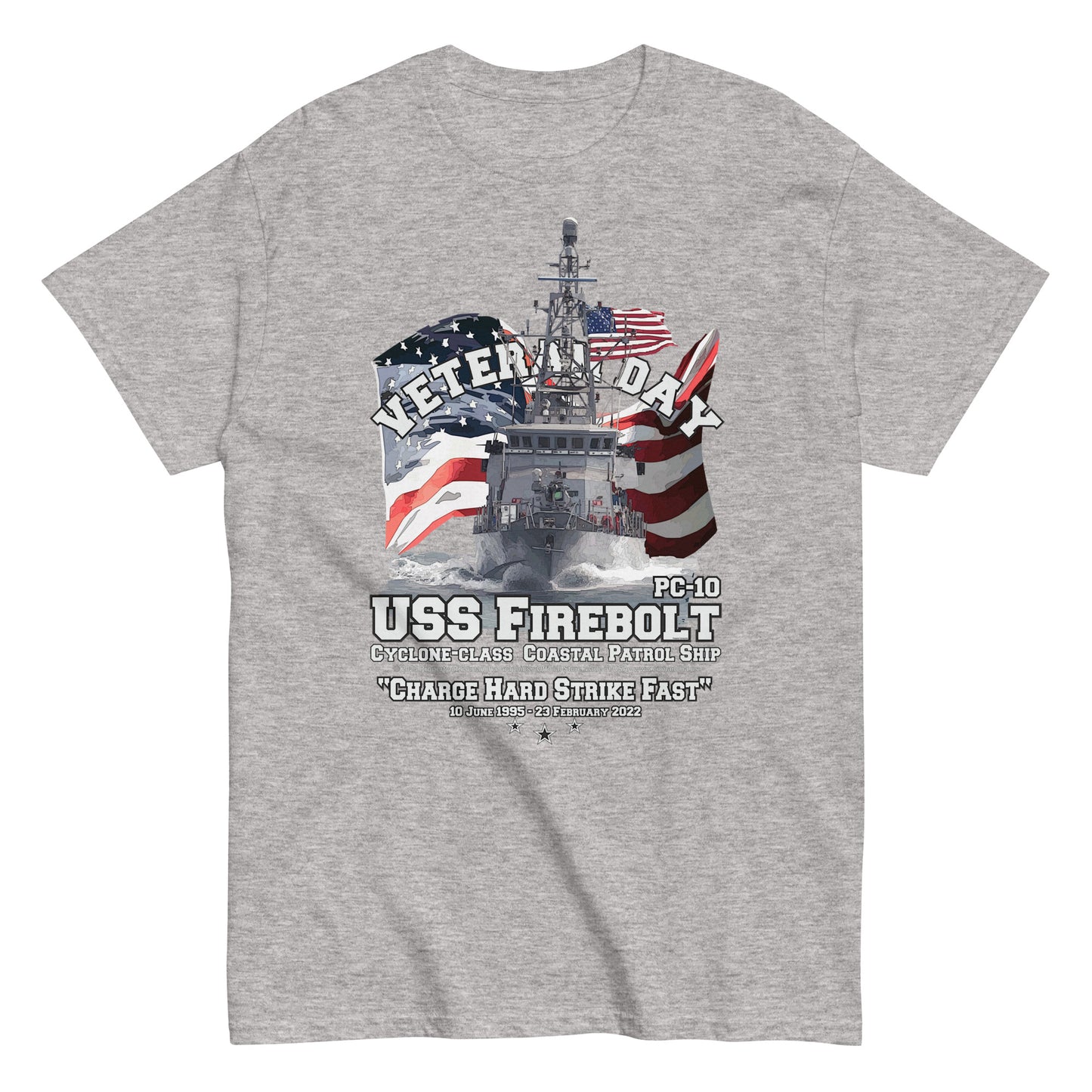 USS Firebolt t-shirt, PC-10 Patrol Ship T-shirt,patrol ship tee,navy tee,us navy tee,comancha t-shirt,
