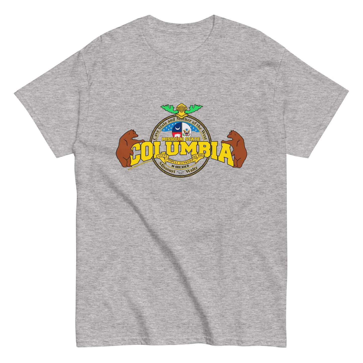 Columbia tee, Missouri State T-shirt, Comancha T-shirt,