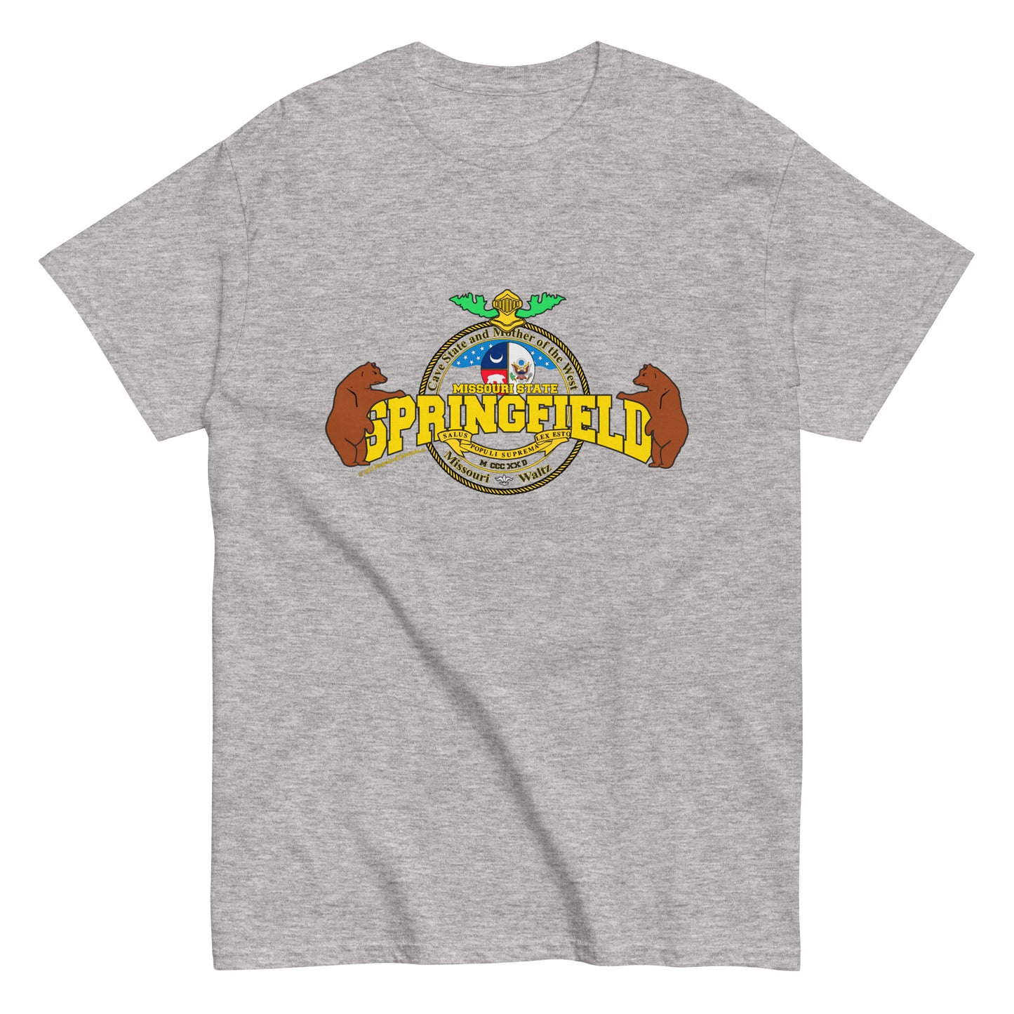 Springfield City tee, Missouri State T-shirt, Comancha.us tee,