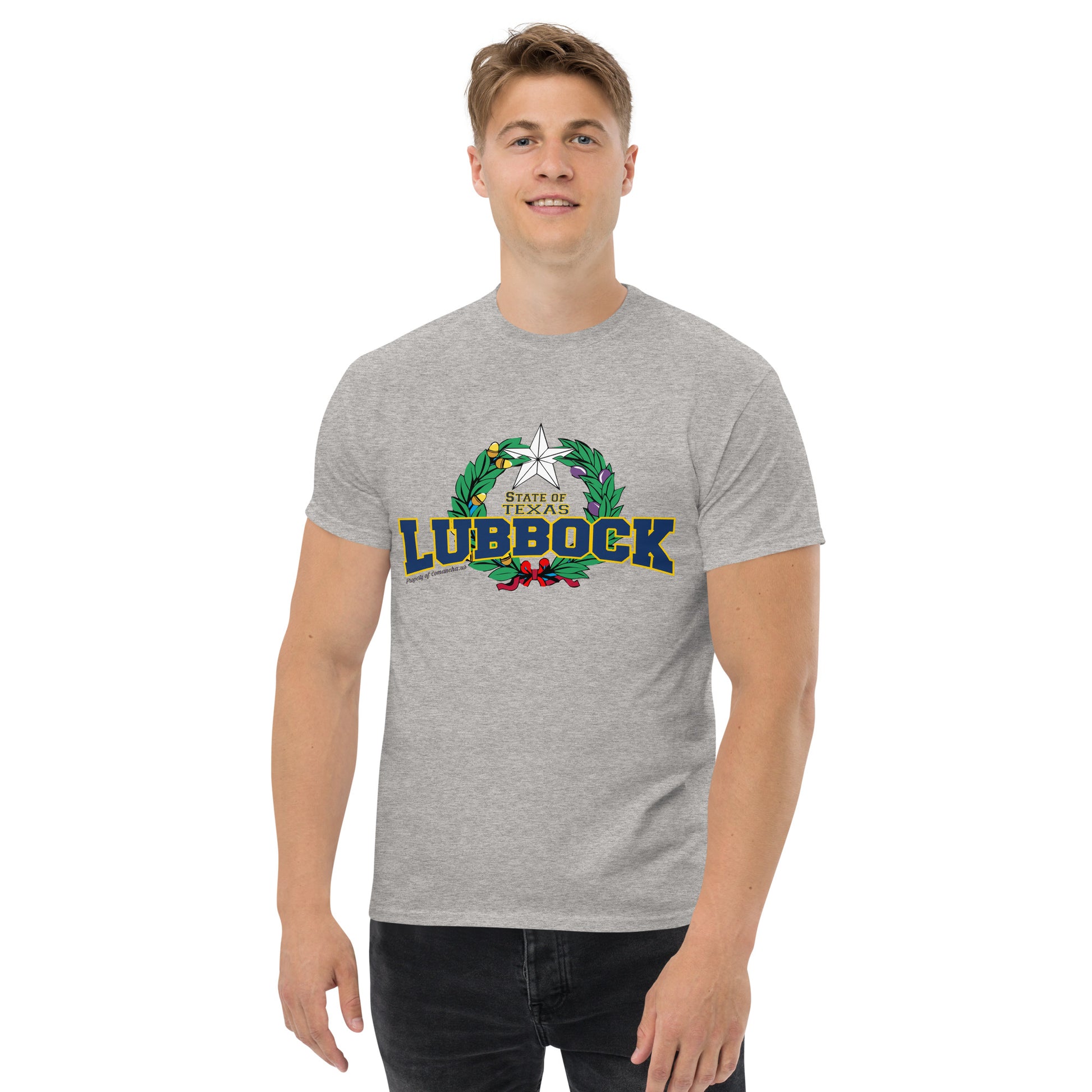 Lubbock City State of Texas T-shirt, Comancha Graphics,