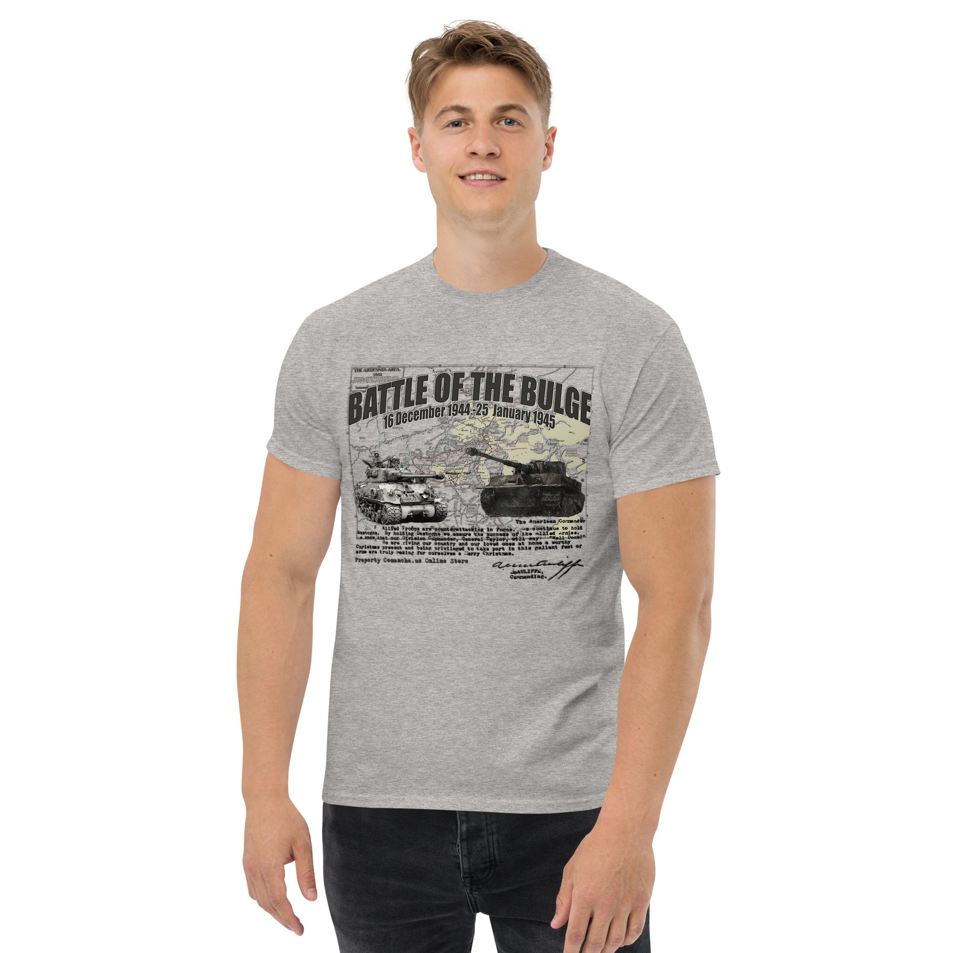 D-Day T-shirt, Battle of Bastogne tee, Comancha D-Day t-shirt,