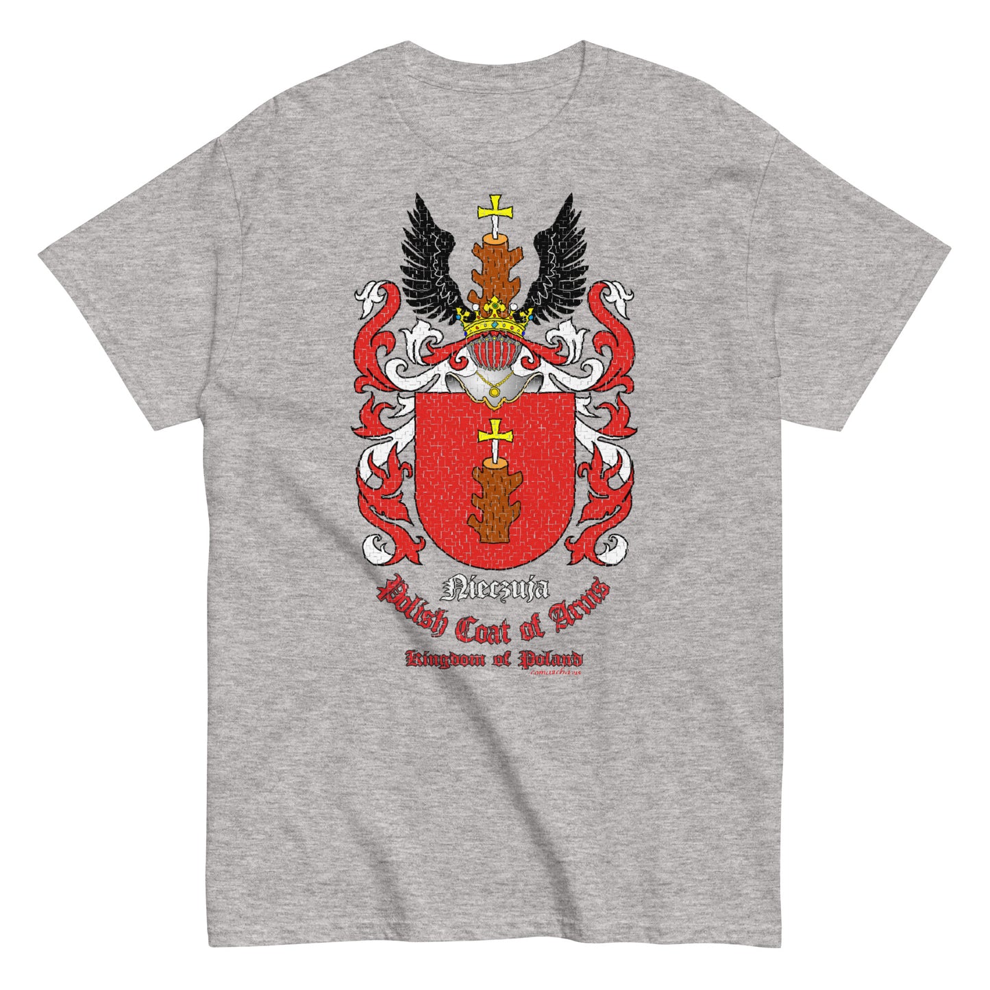Nieczuja Herb Koszulka, Polskie Herby Rodowe Koszulki, Nieczuja coats of arms tee, Comancha Graphics,