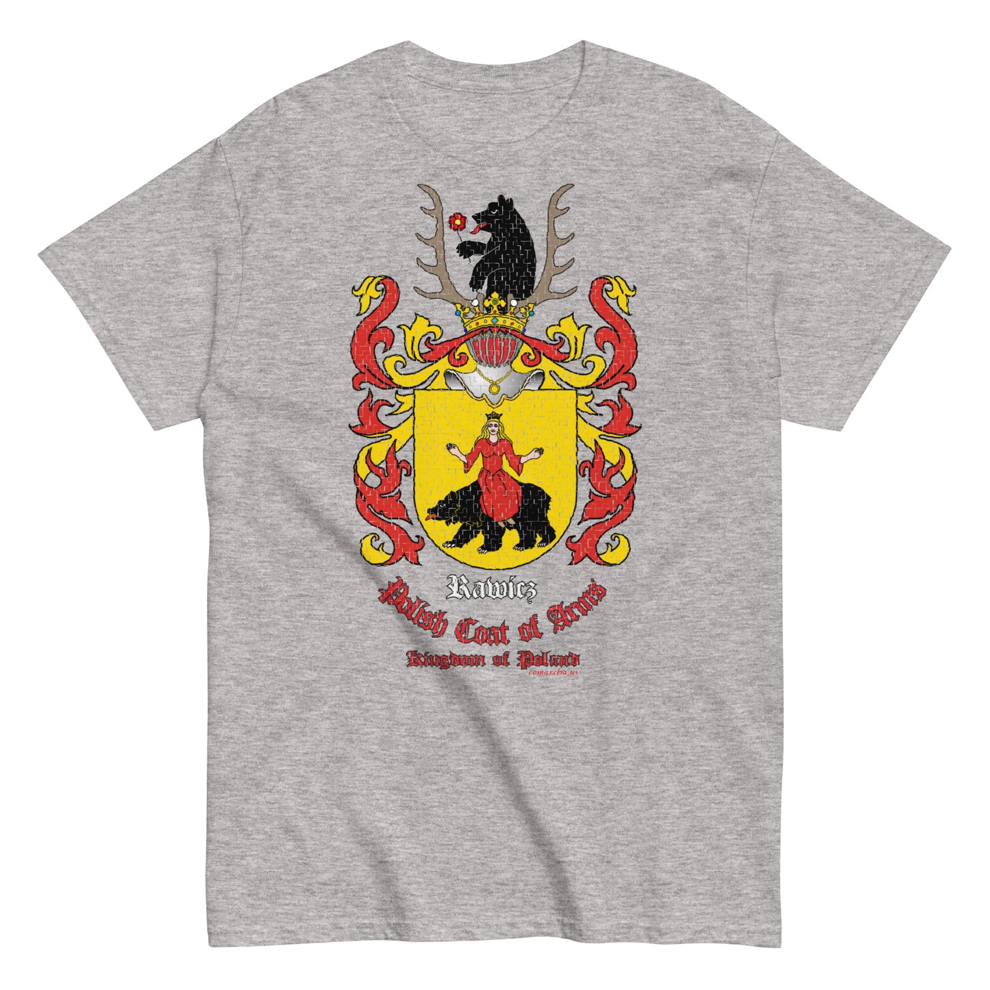 Rawicz Herb Koszulka, Polskie Herby Rodowe Koszulki, Rawicz coats of arms t-shirt, Comancha Graphics,