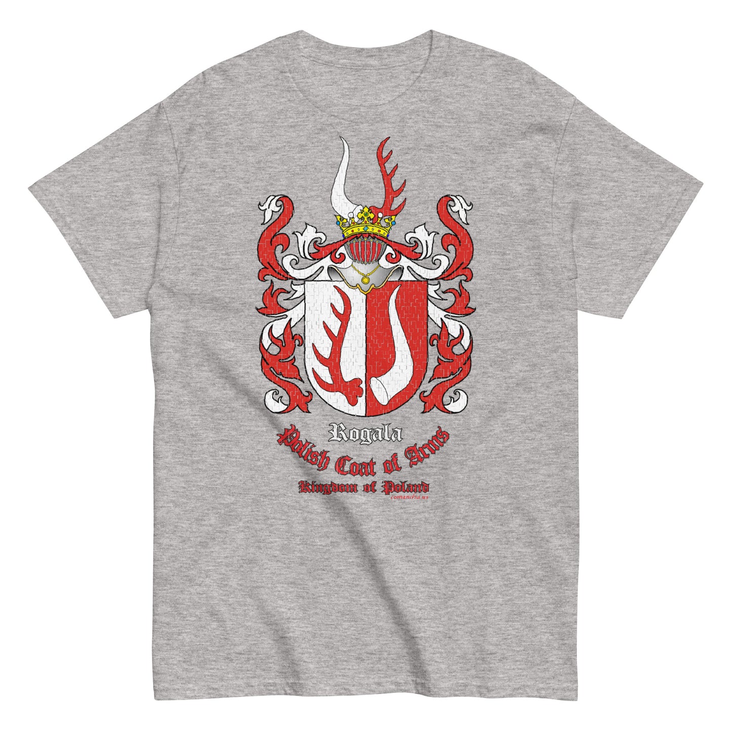 Rogala Herb Koszulka, Polskie Herby Rodowe Koszulki, Rogala coats of arms t-shirt, Comancha Graphics,