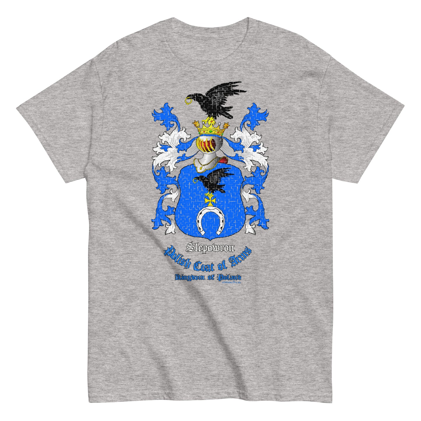 Slepowron Herb szlachecki Koszulka, Polski herb rodowy, Slepowron coats of arms t-shirt, Comancha Graphics,