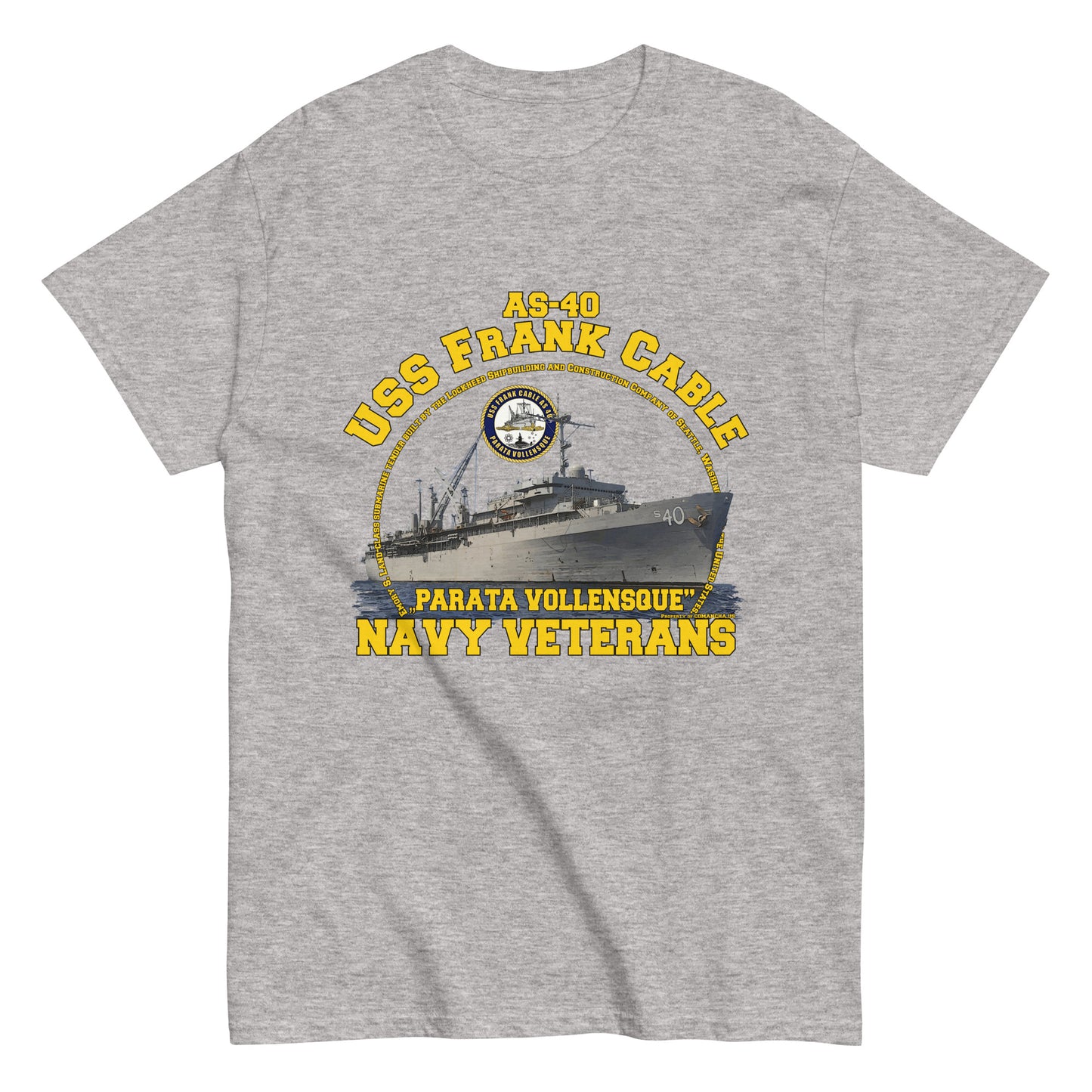 USS FRANK CABLE AS-40 T-shirt