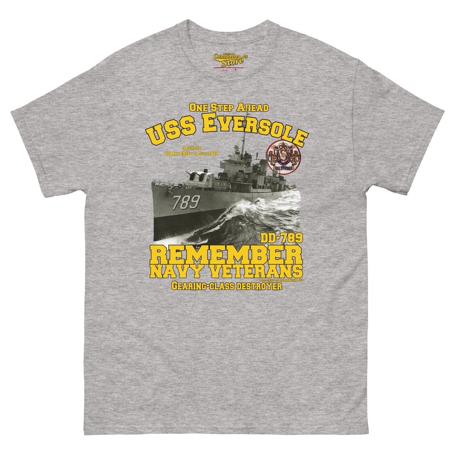 USS Eversole DD-789 Destroyer Veterans T-shirt