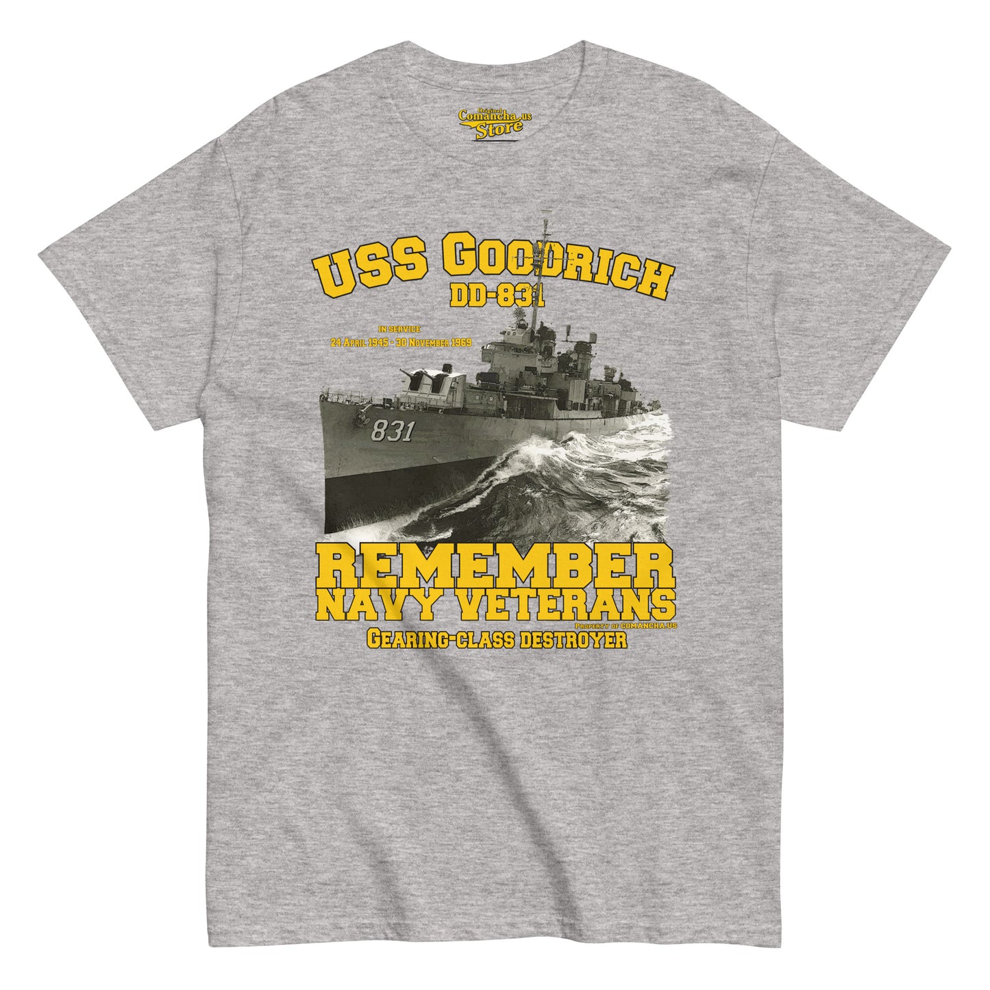 USS Goodrich DD-831 Destroyer tee