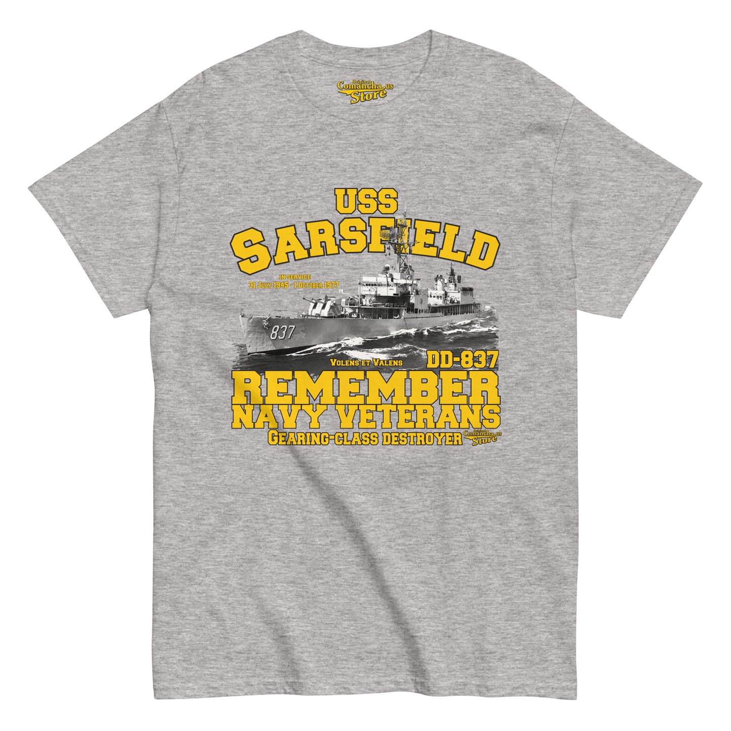 USS Sarsfield DD-837 T-Shirt,