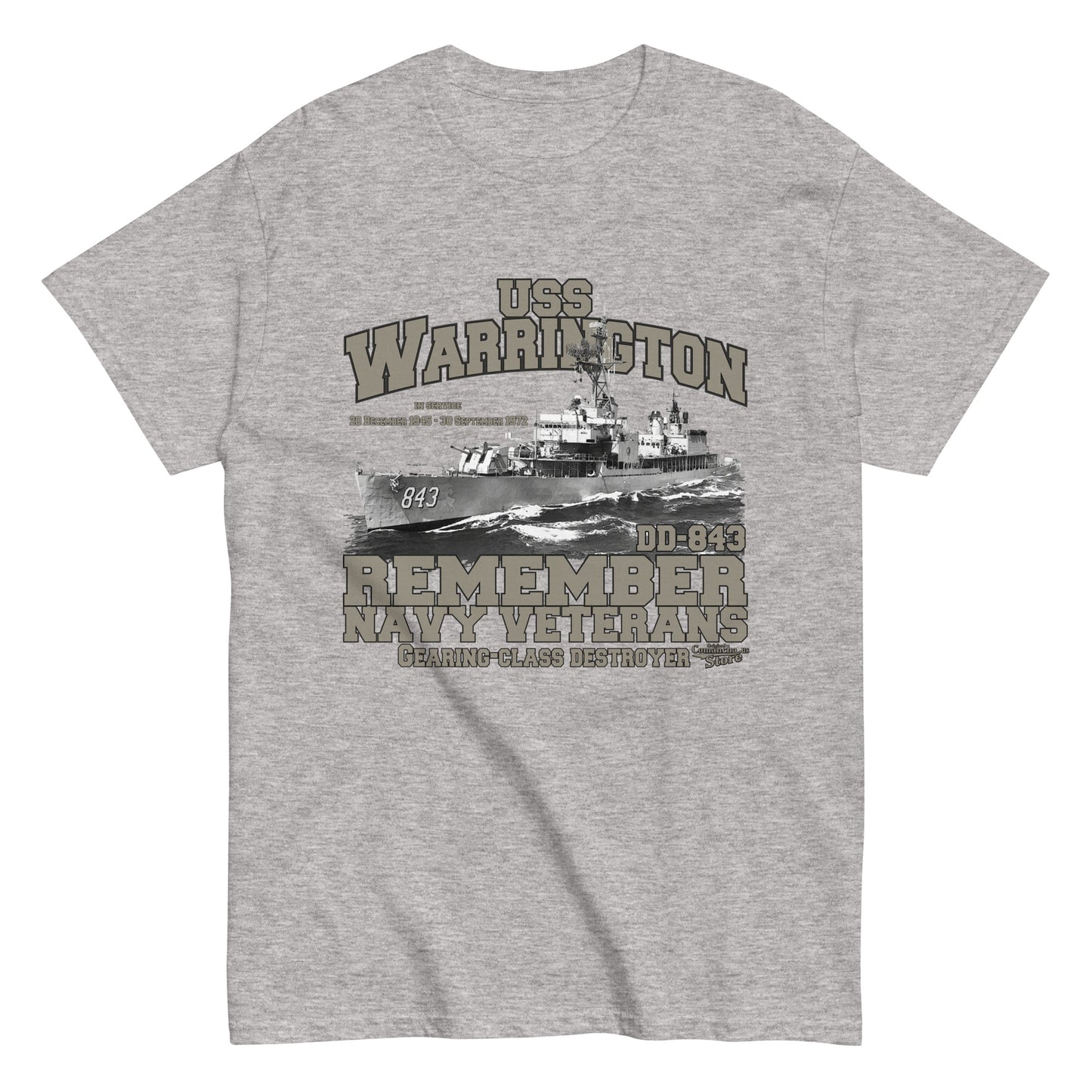 USS Warrington DD-843 Destroyer tee