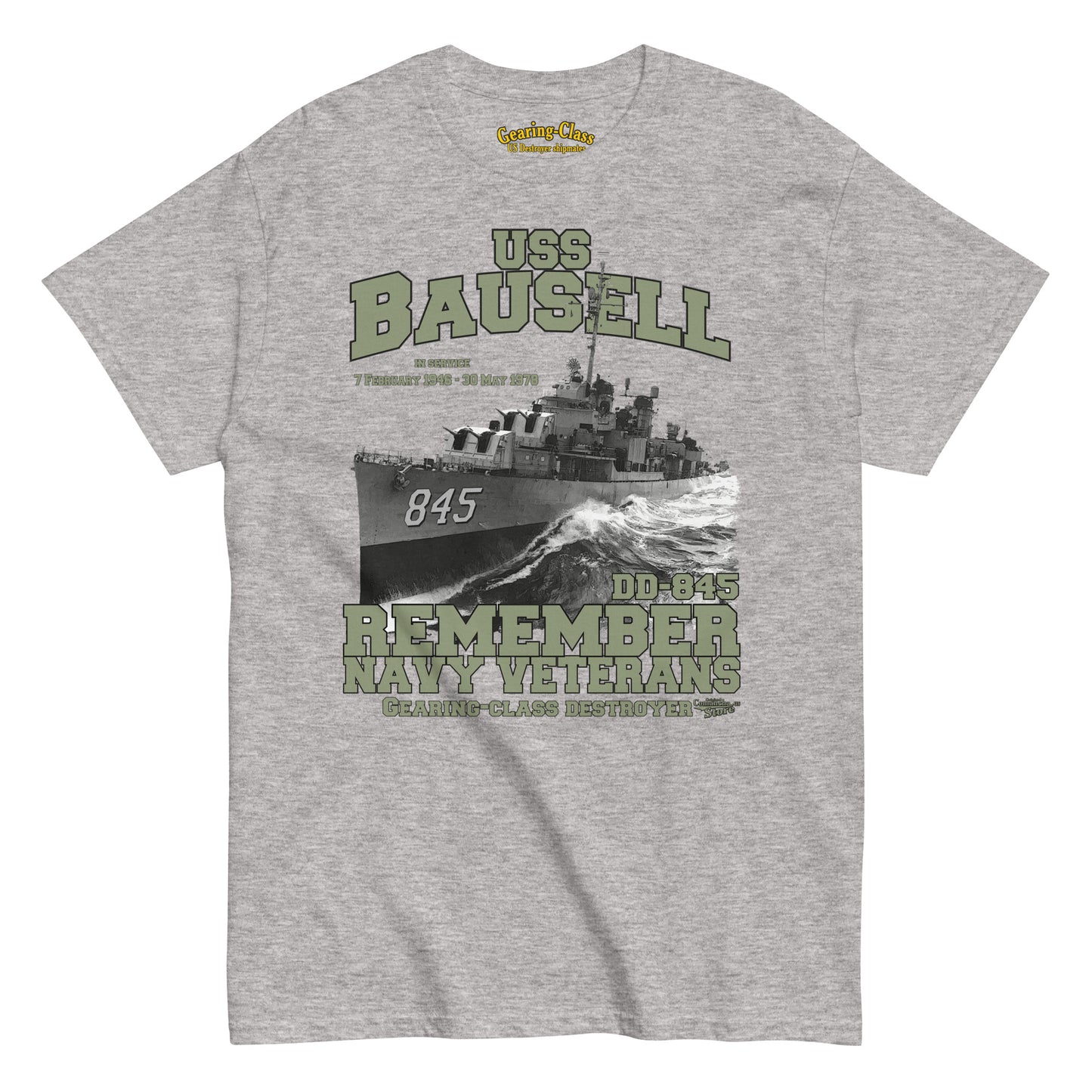 USS Bausell DD-845 Shipmates t-shirt