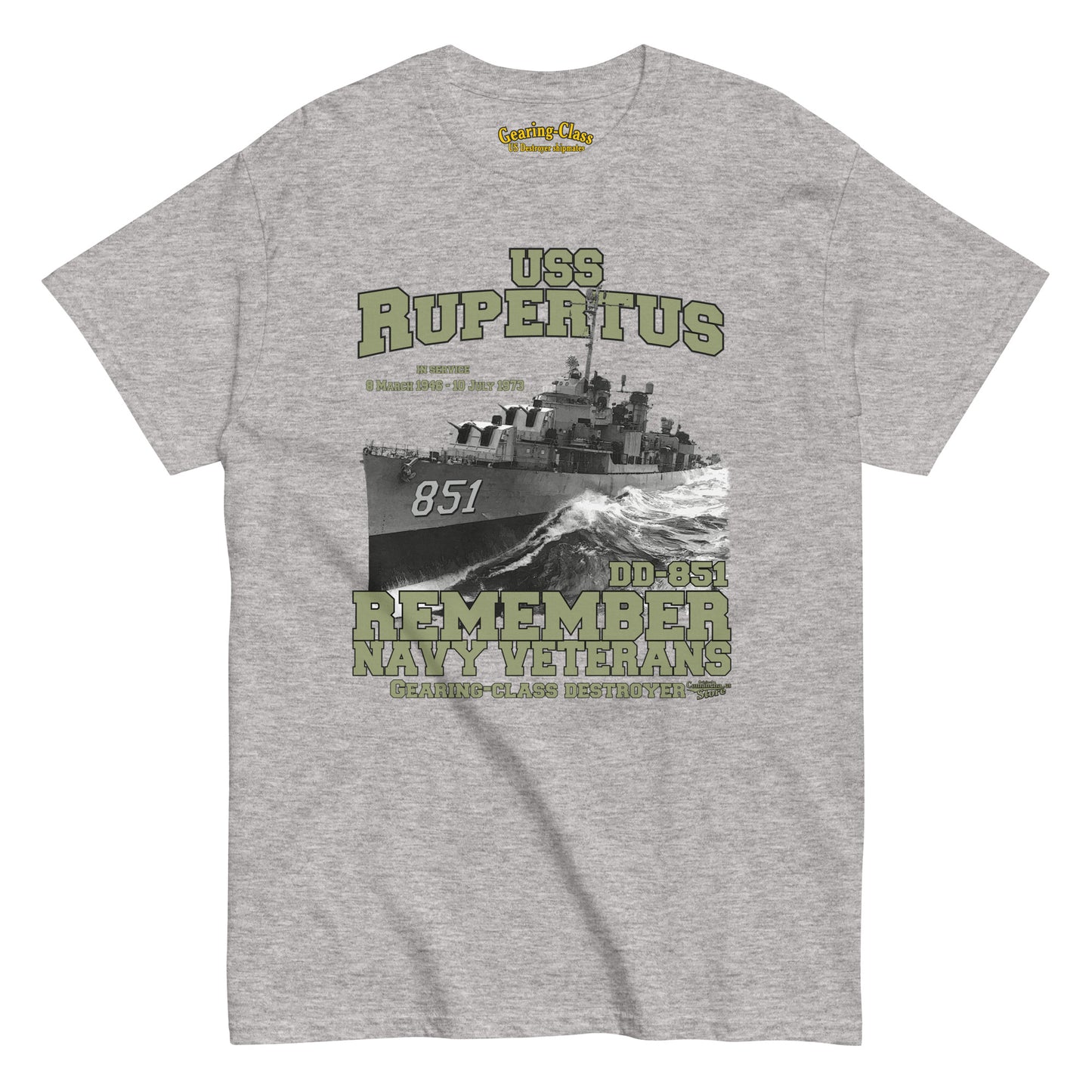 USS Rupertus DD-851 Destroyer T-shirt,