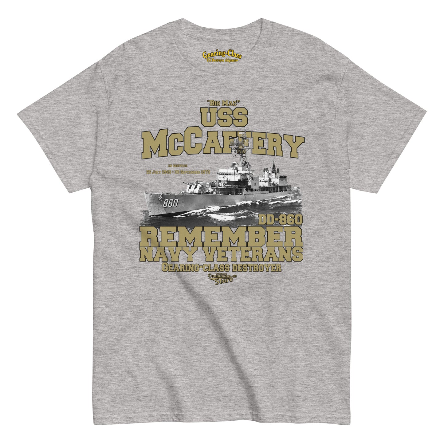 USS McCaffery DD-860 Destroyer T-shirt,