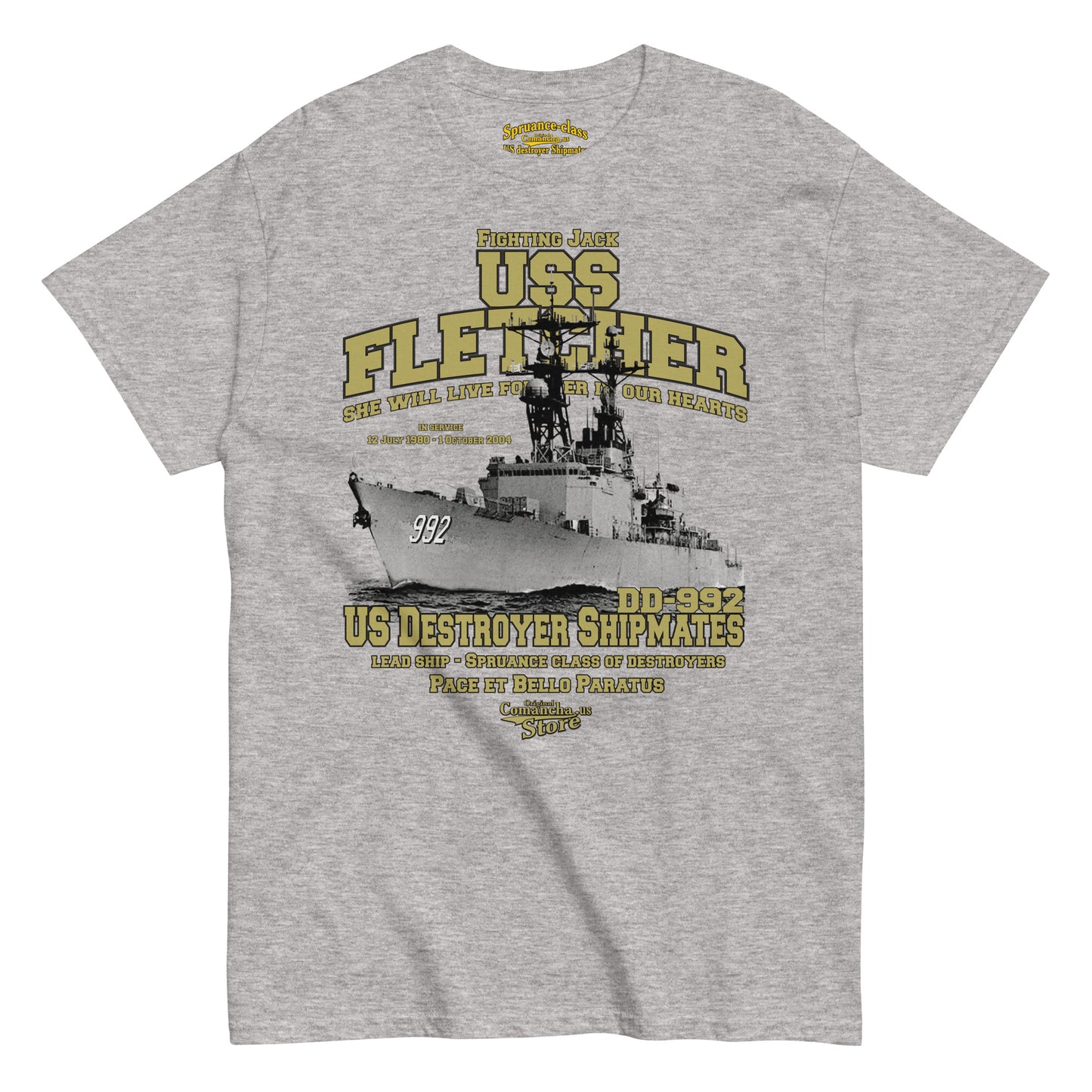 USS Fletcher DD-992 Shipmates t-shirt,