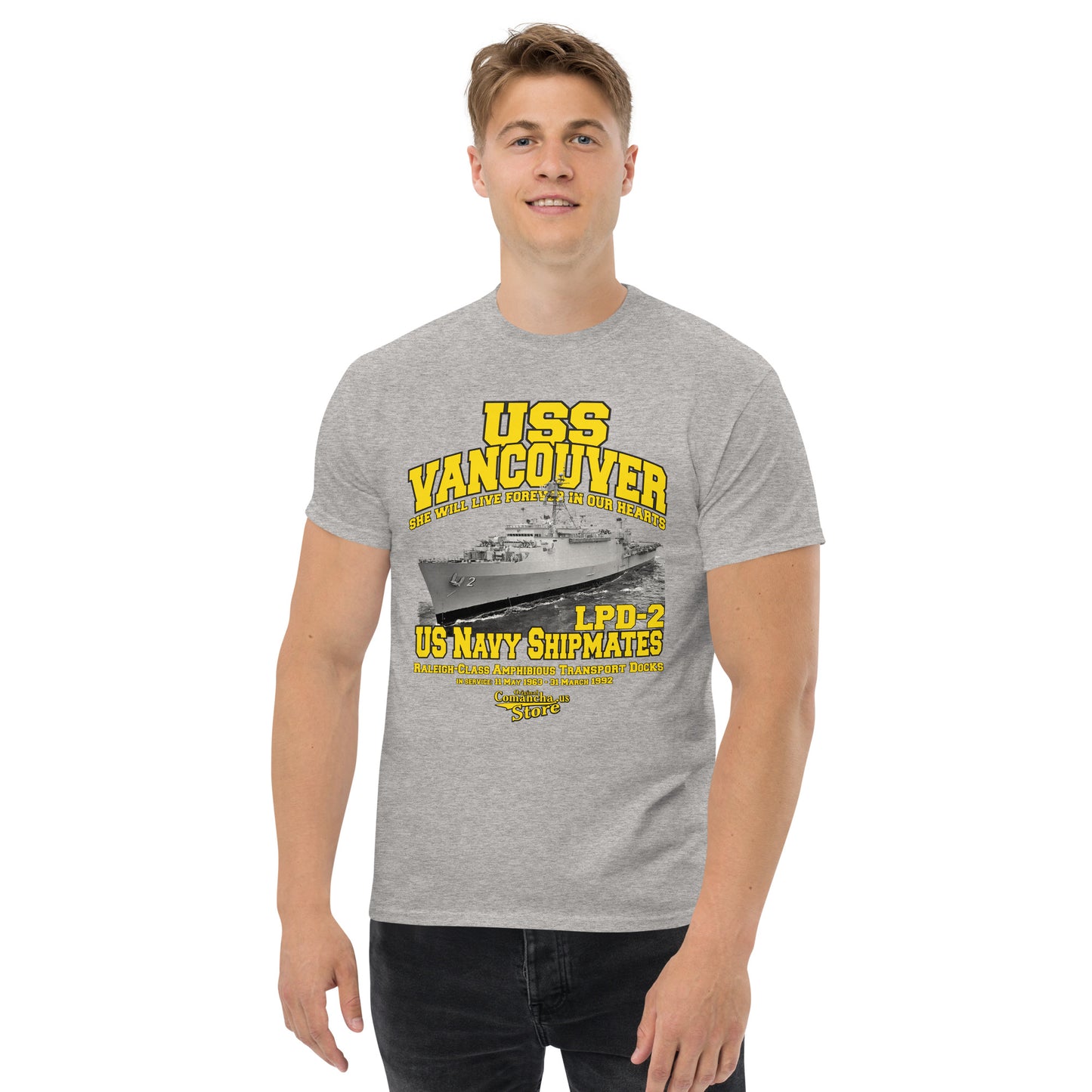 USS Vancouver LPD-2 Navy Shipmates T-shirt,