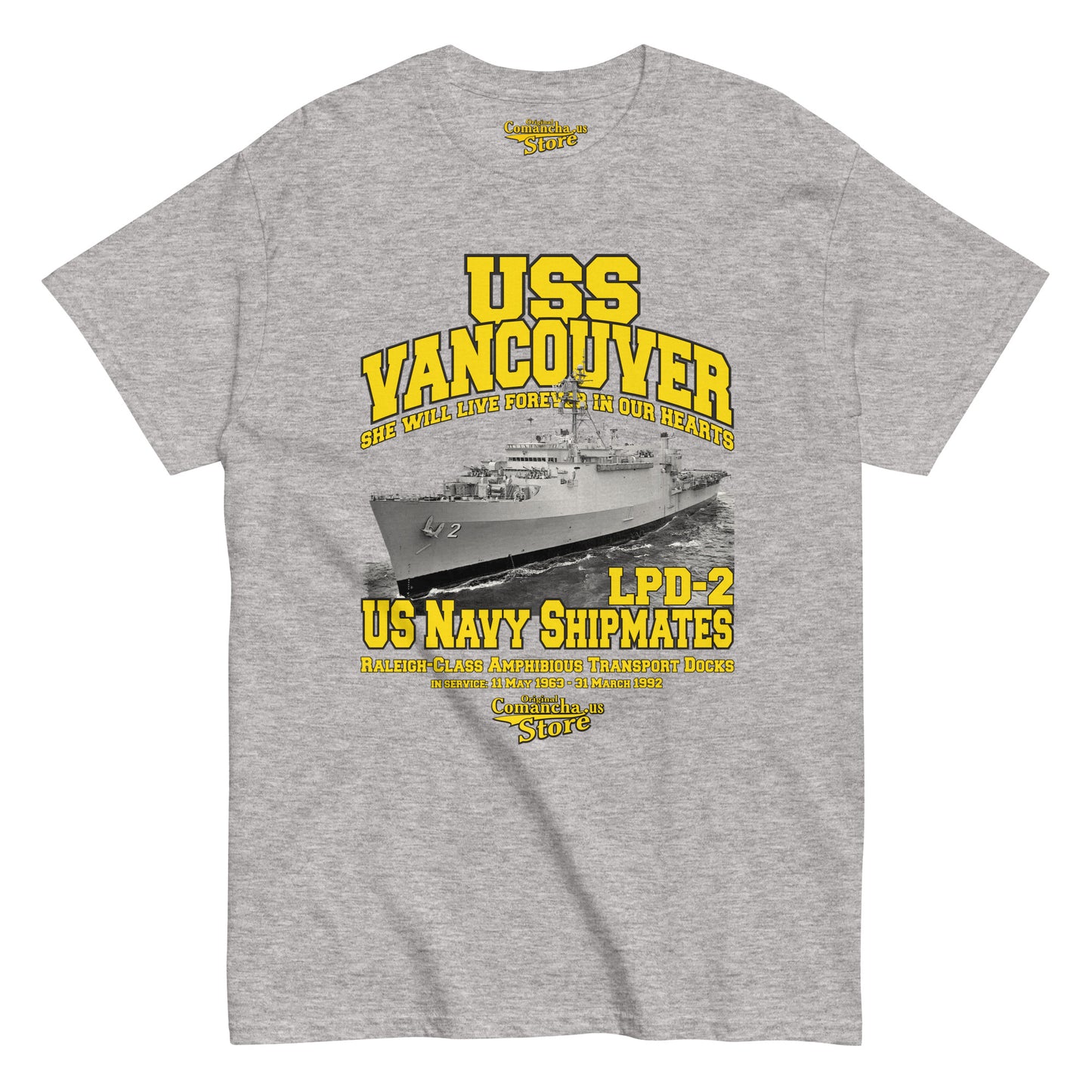 USS Vancouver LPD-2 Navy Shipmates T-shirt,