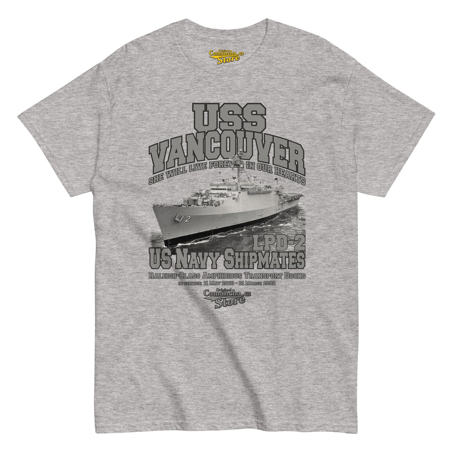 USS Vancouver LPD-2 Shipmates T-shirt,