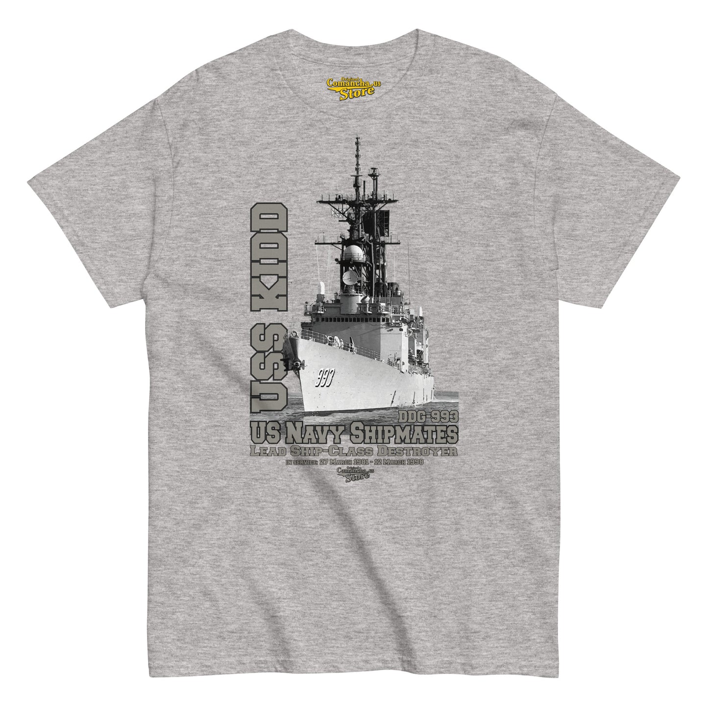 USS Kidd DDG-993 Destroyer tee