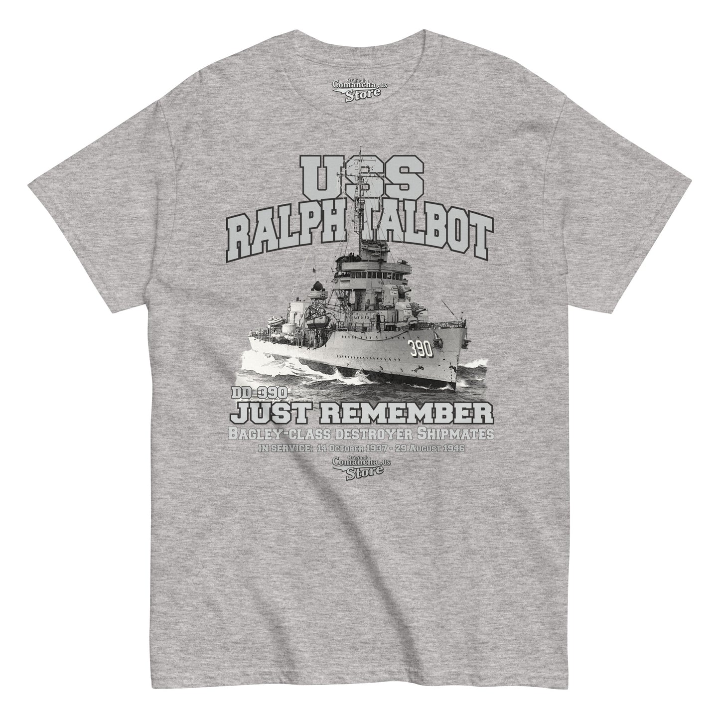 USS Ralph Talbot DD-390 Destroyer t-shirt
