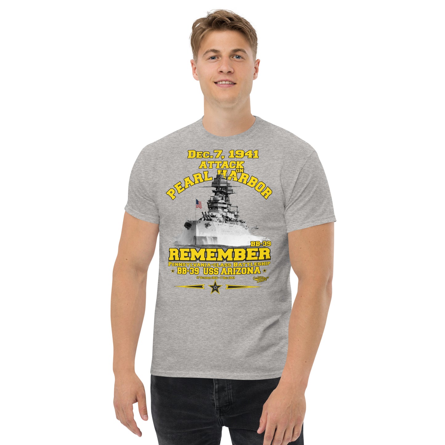 Remember USS Arizona BB-39 T-shirt