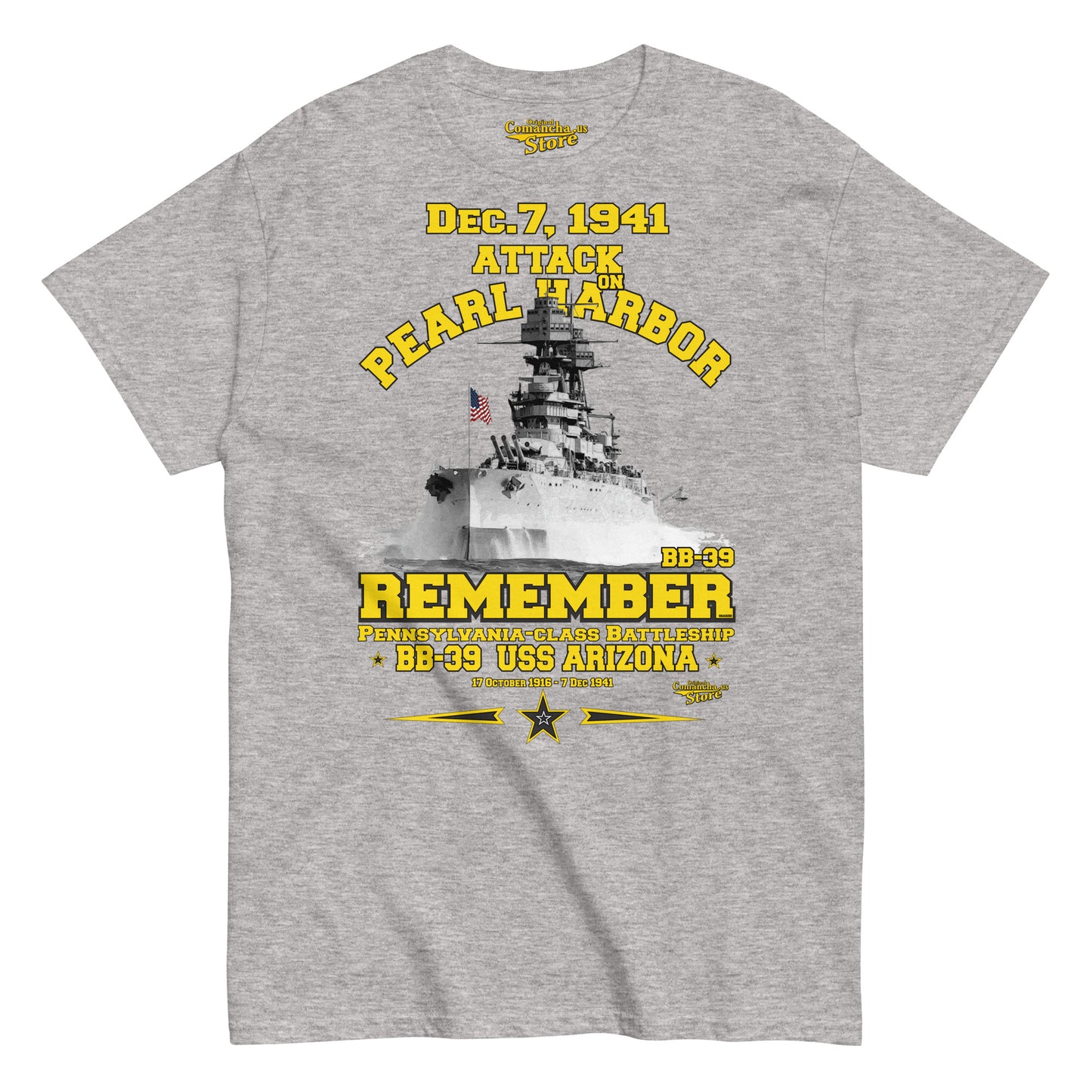Remember USS Arizona BB-39 T-shirt