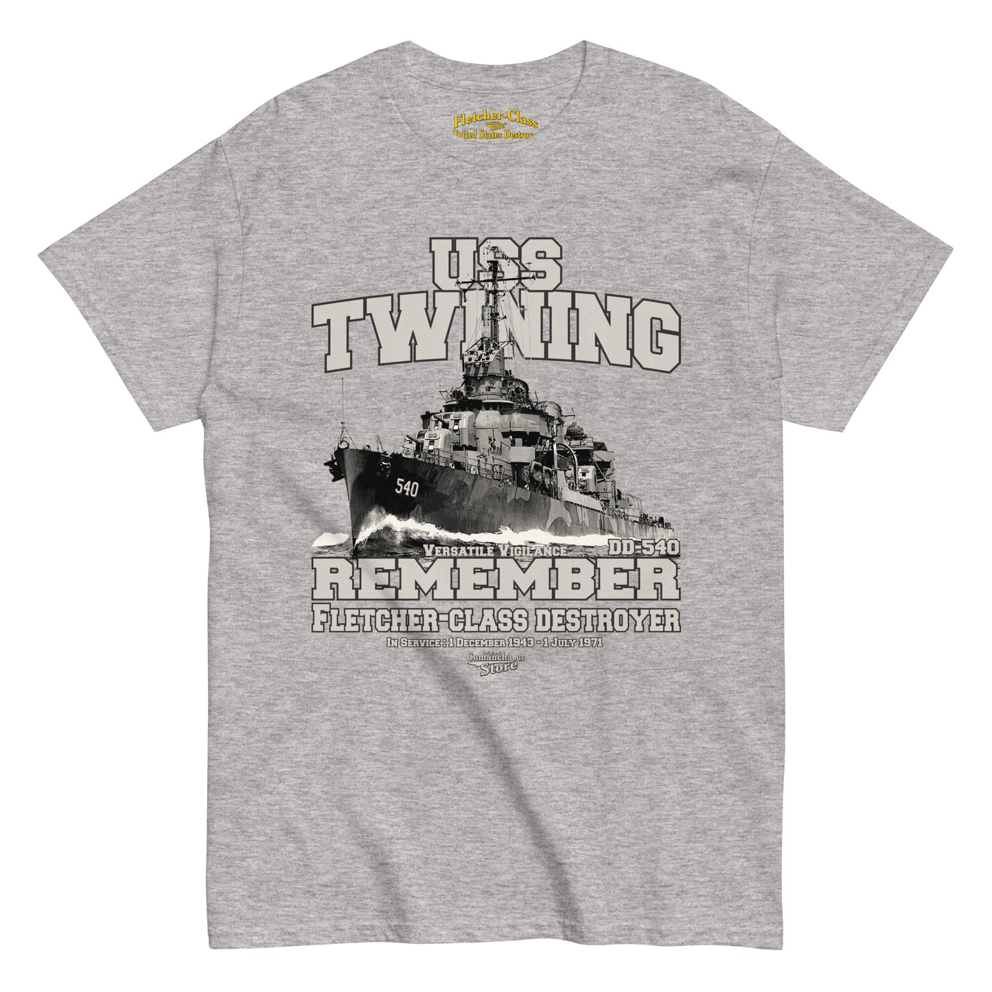 USS Twining DD-540 t-shirt