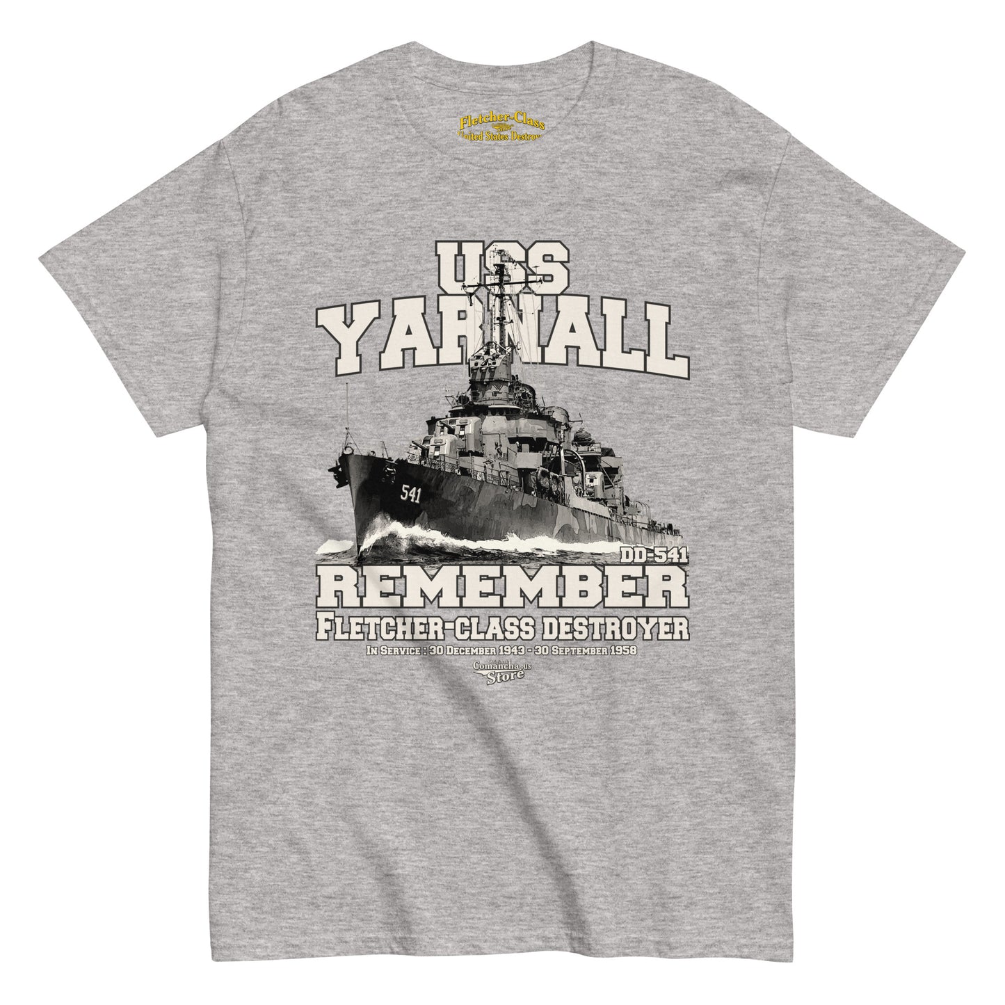 USS Yarnall DD-541 destroyer t-shirt