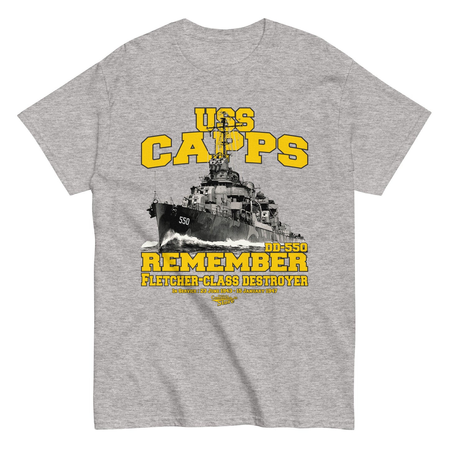 USS Capps DD-550 t-shirt