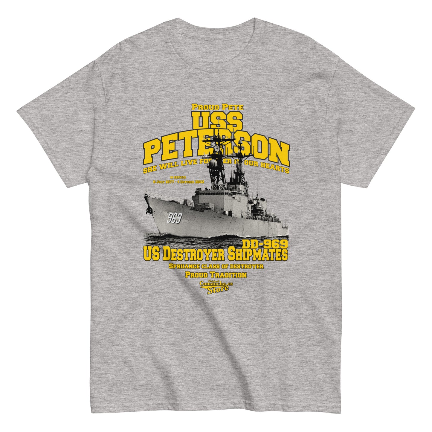 USS Peterson DD-969 t-shirt