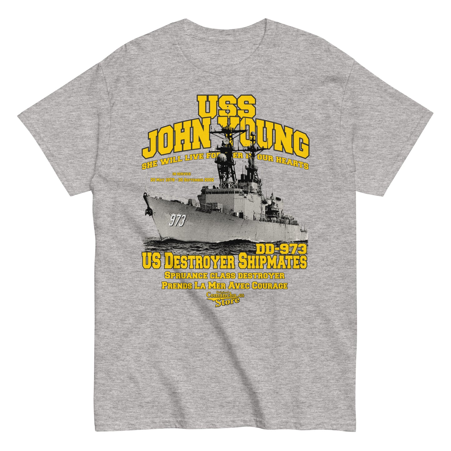 USS John Young DD-973 shipmates t-shirt