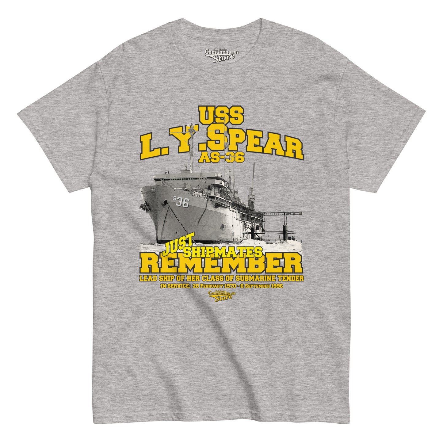 USS L. Y. Spear AS-36 t-shirt