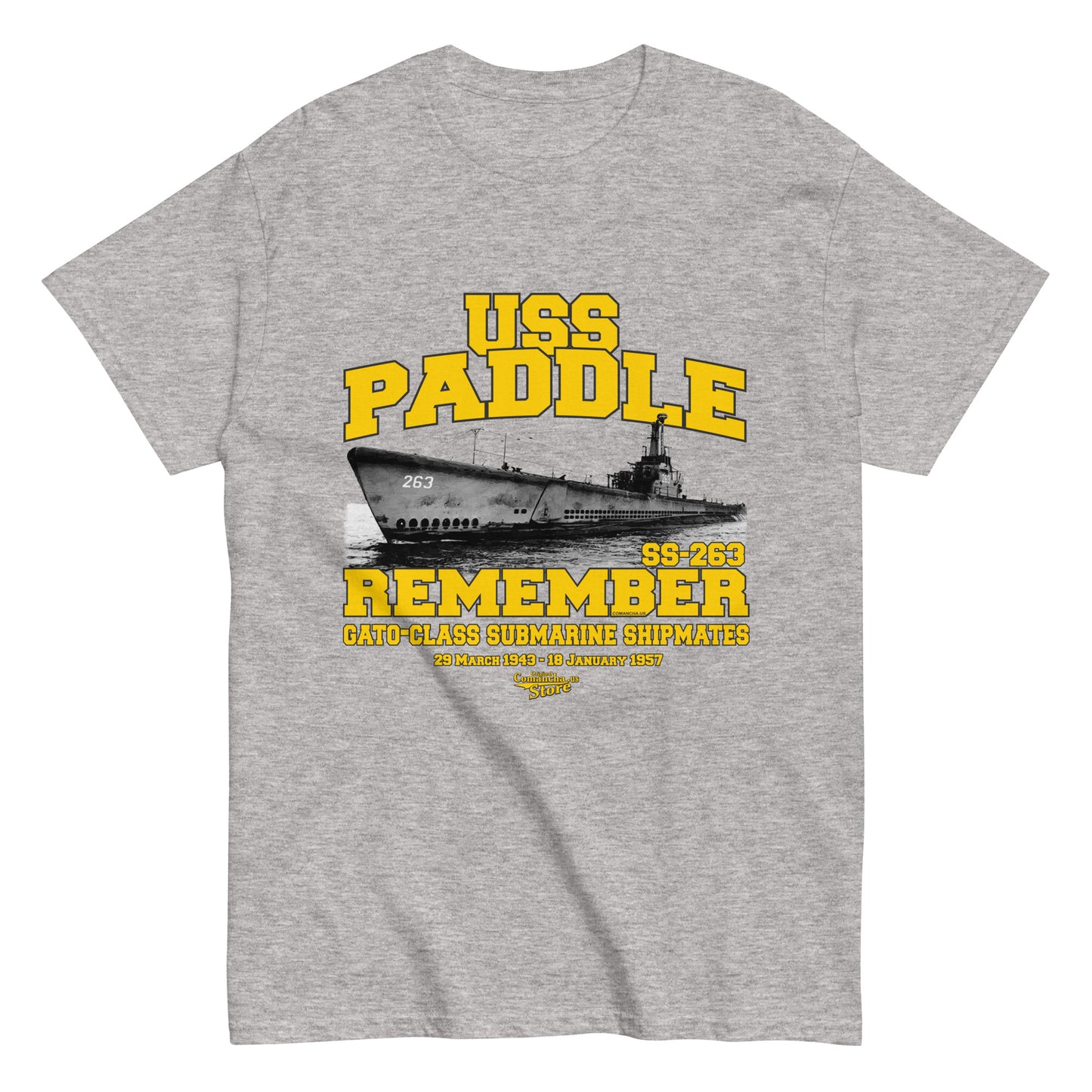 USS Paddle SS-263 Submarine t-shirt