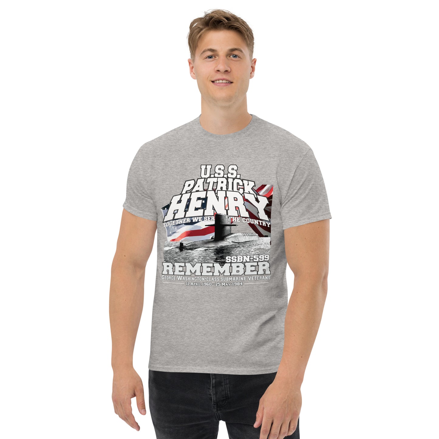 USS PATRICK HENRY SSBN-599 Shipmates T-shirt