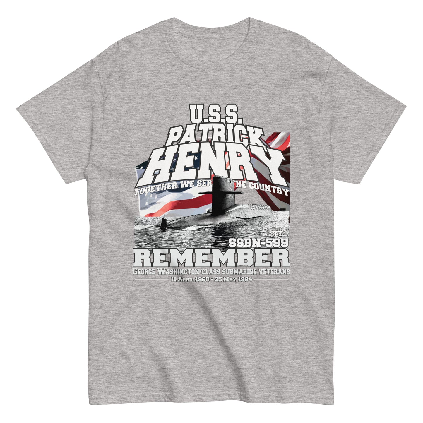 USS PATRICK HENRY SSBN-599 Shipmates T-shirt