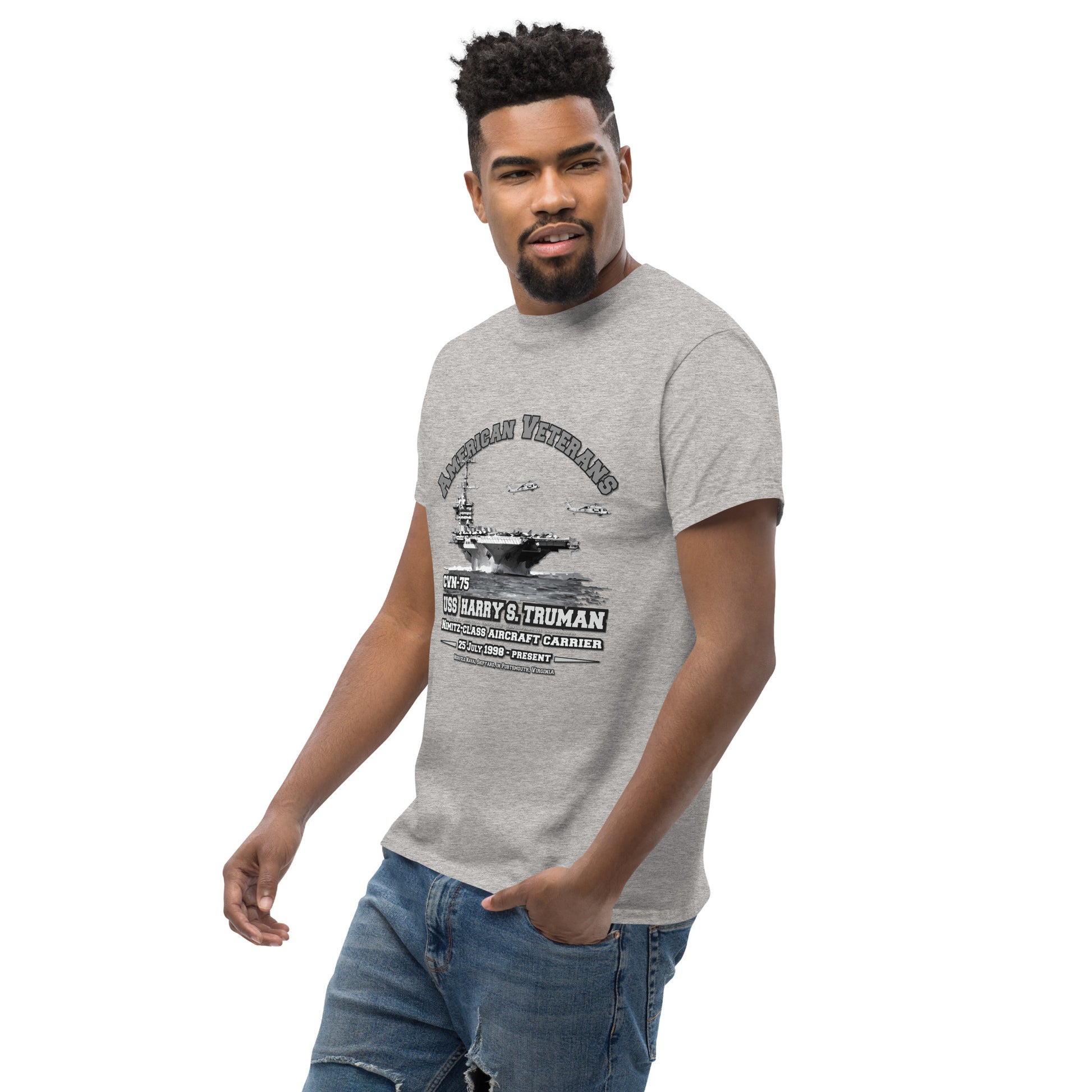 USS HARRY TRUMAN CVN-75 Aircraft Carrier Veterans Classic T-shirt, Comancha.us, USS HARRY TRUMAN CVN-75 t-shirt, Aircraft Carrier t-shirt, Veterans Classic T-shirt, Comancha.us, Navy T-Shirt,Navy ship tee,